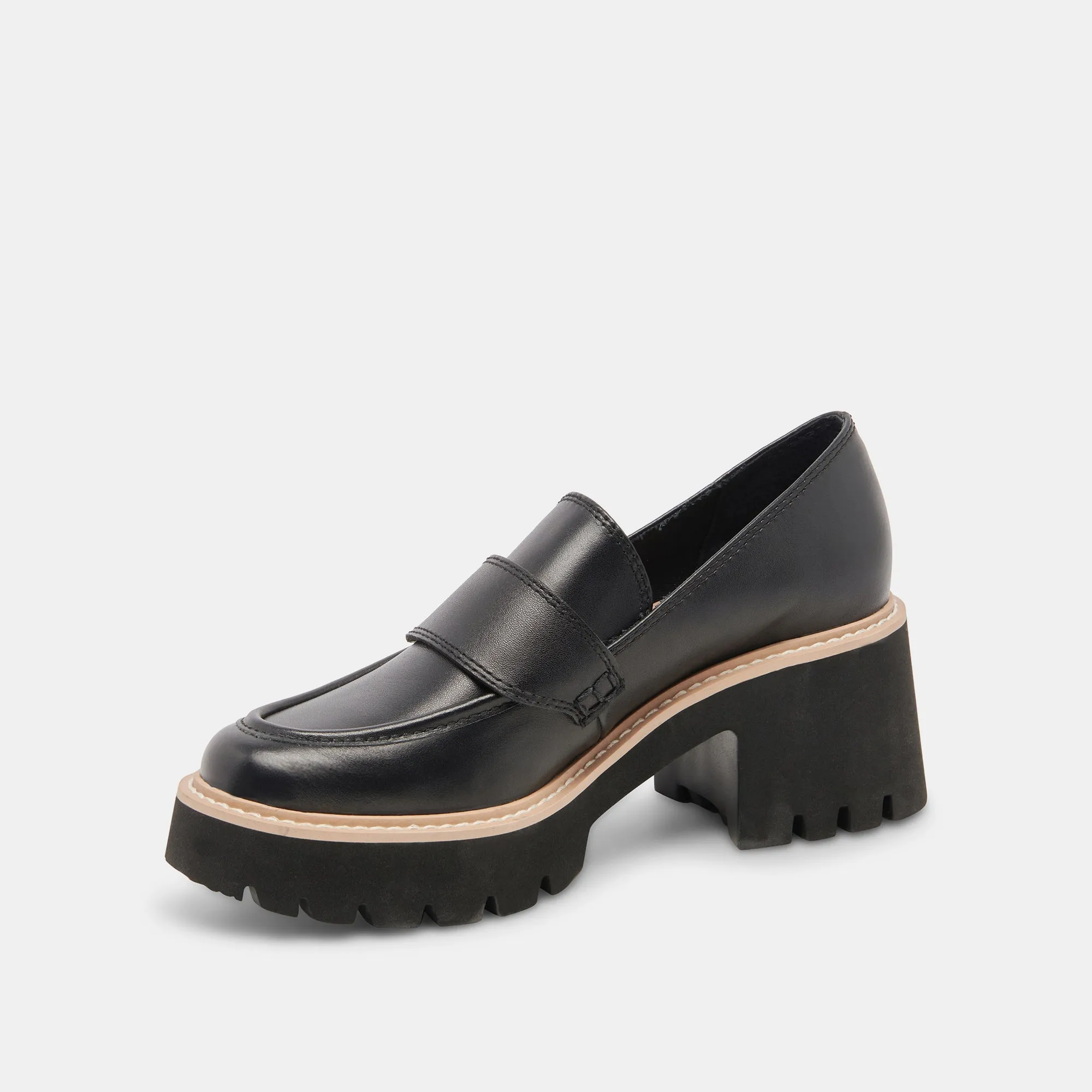 HALONA LOAFERS ONYX LEATHER