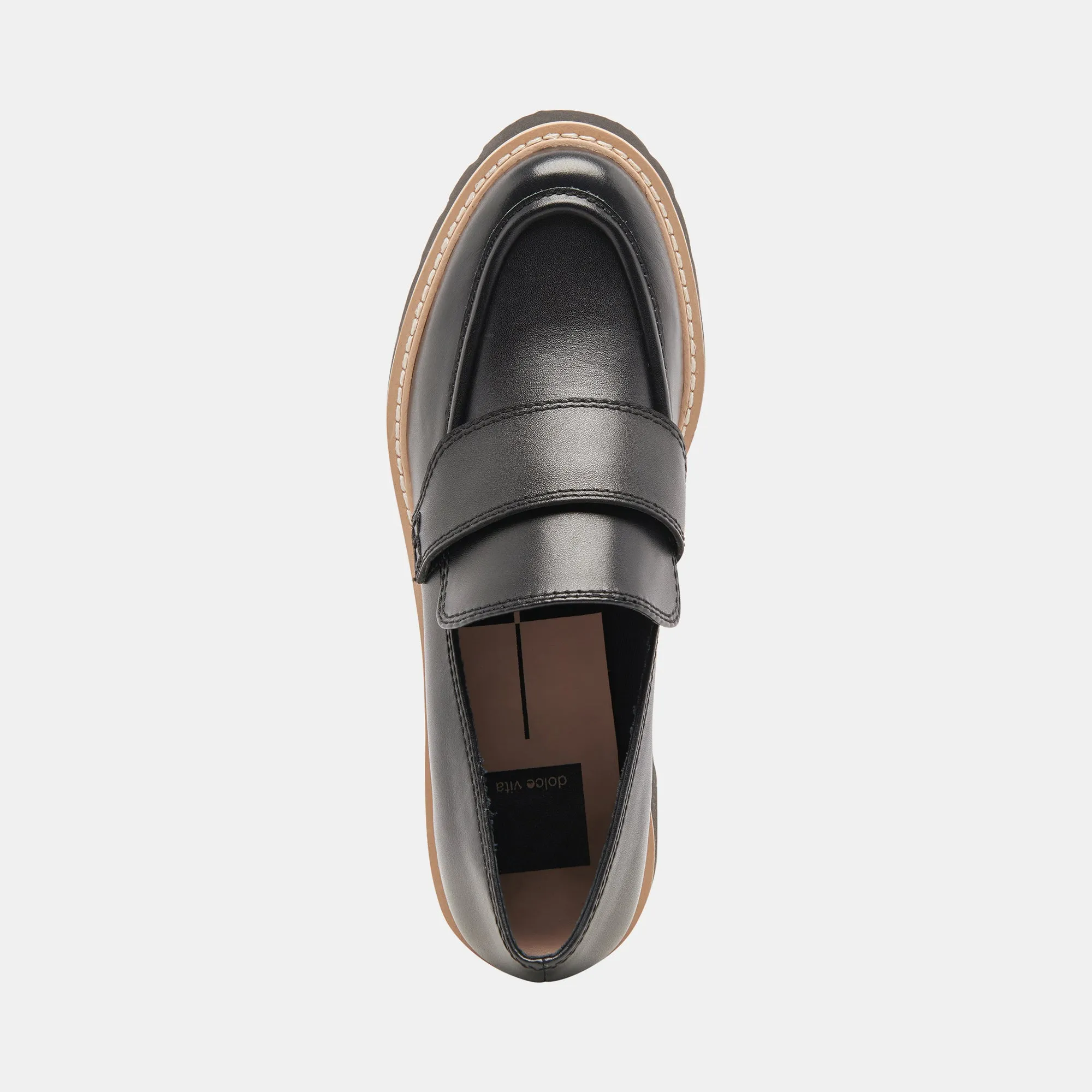 HALONA LOAFERS ONYX LEATHER