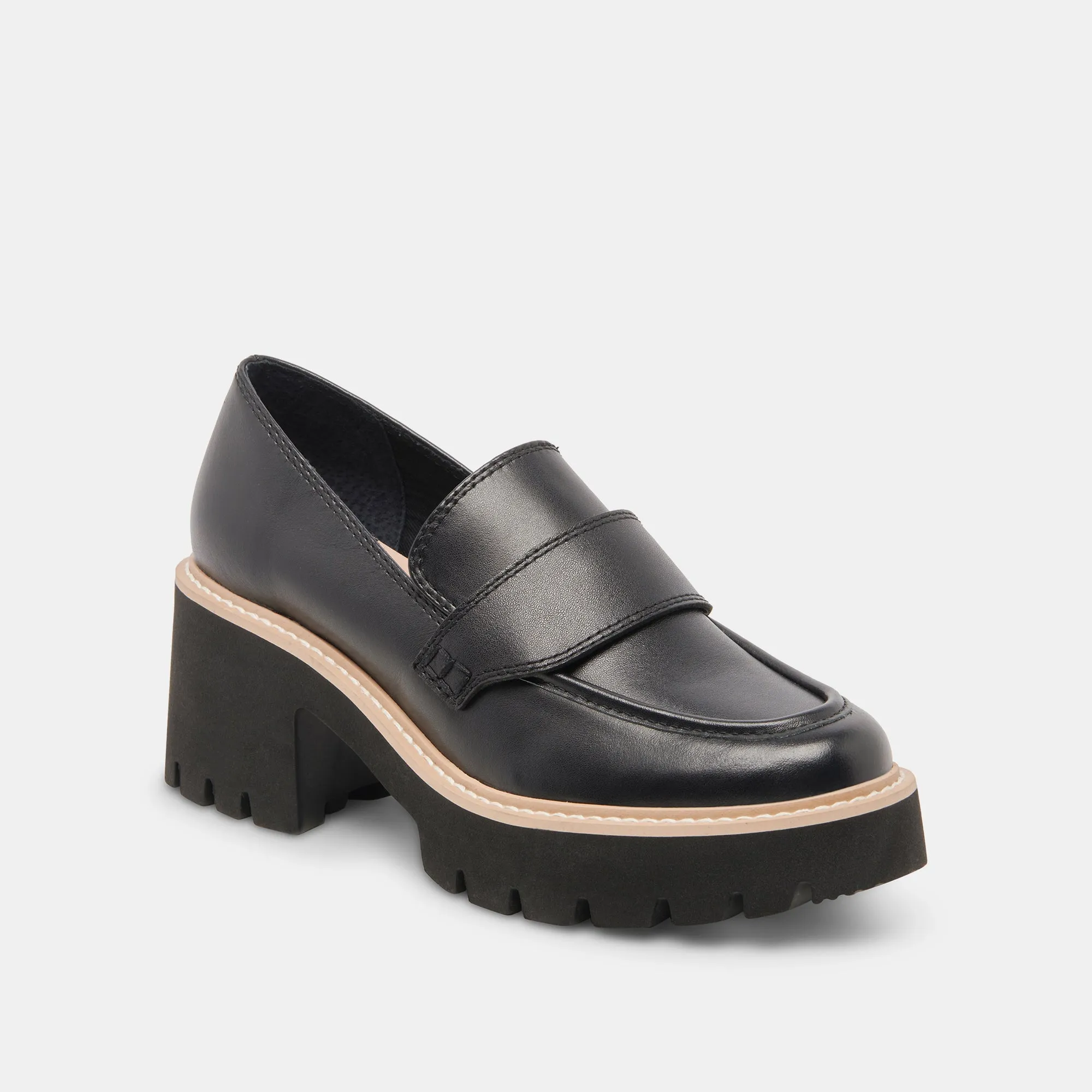 HALONA LOAFERS ONYX LEATHER