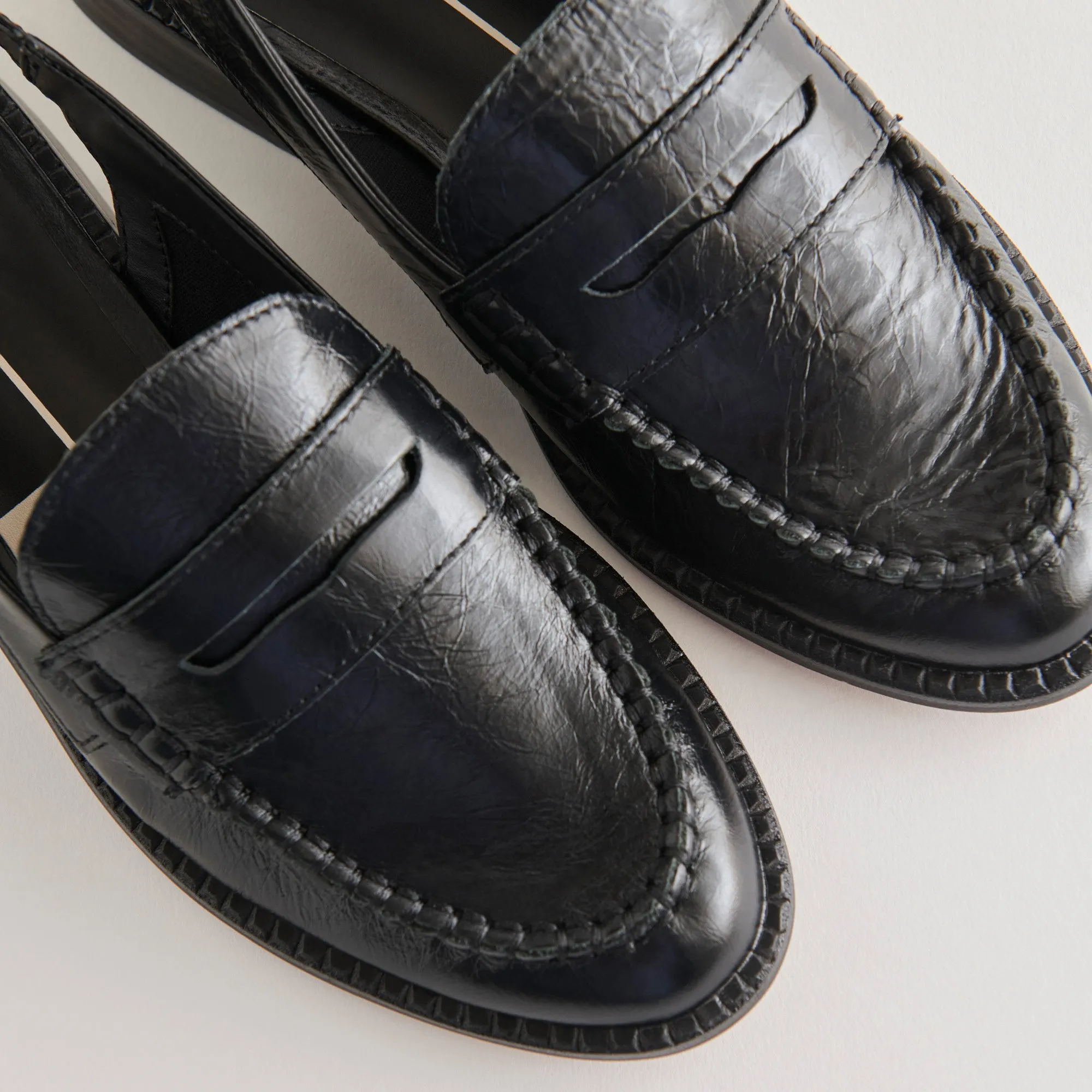 HARDI LOAFERS MIDNIGHT CRINKLE PATENT