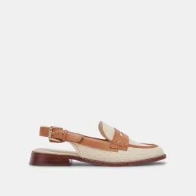 HARDI LOAFERS TAN MULTI CANVAS