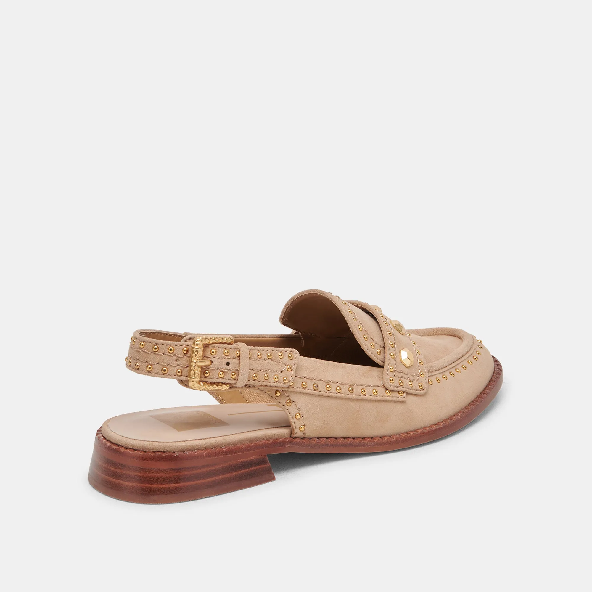 HARDI STUD LOAFERS CAMEL SUEDE