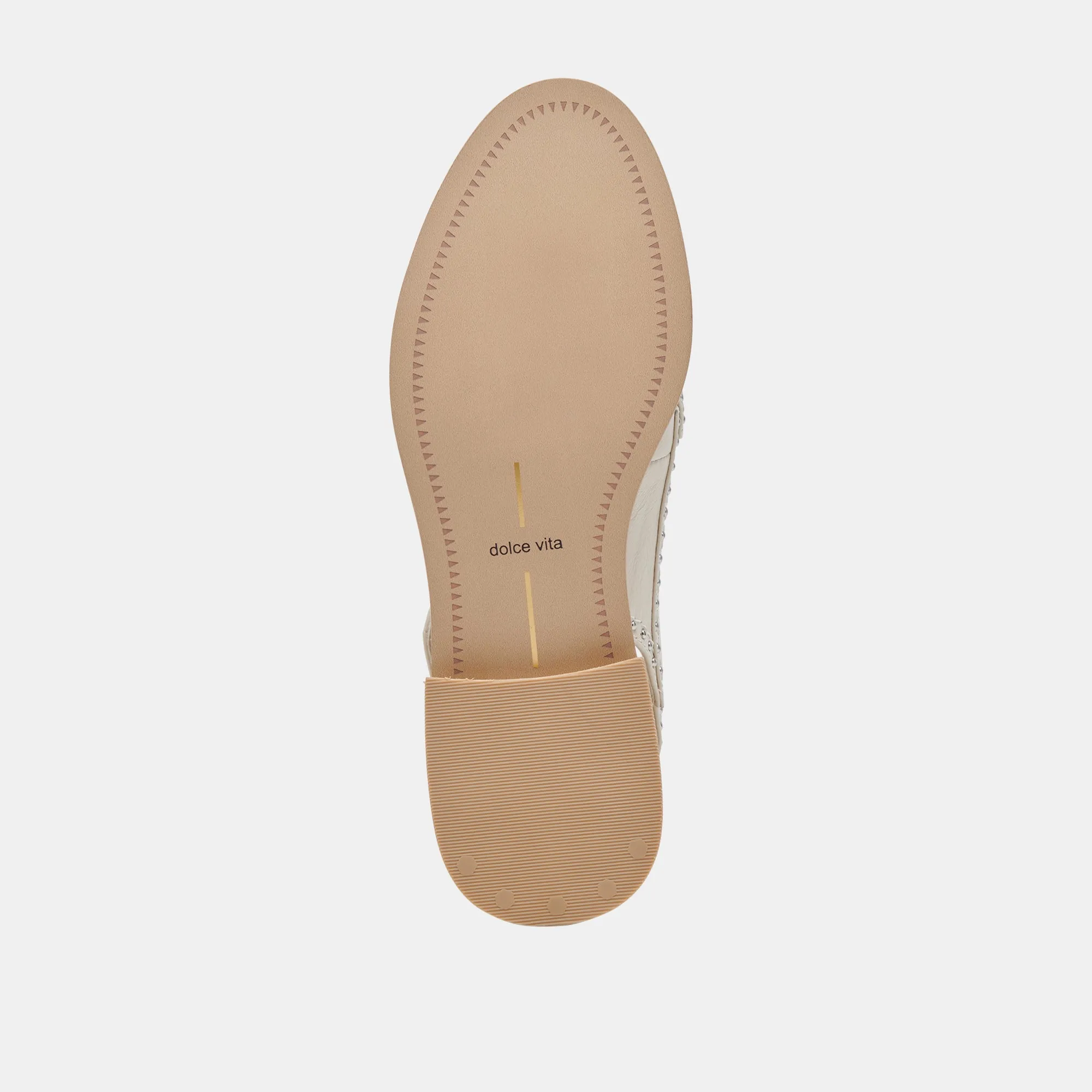 HARDI STUD LOAFERS IVORY CRINKLE PATENT