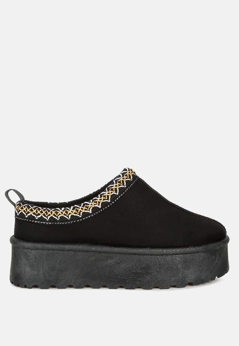 Jesters Embroidered Platform Classic Slip-On