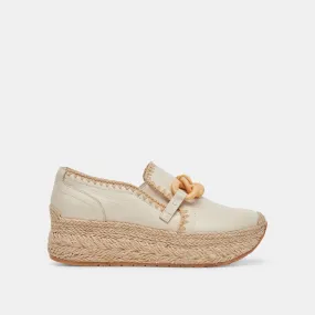 JHENEE ESPADRILLE SNEAKERS IVORY LEATHER