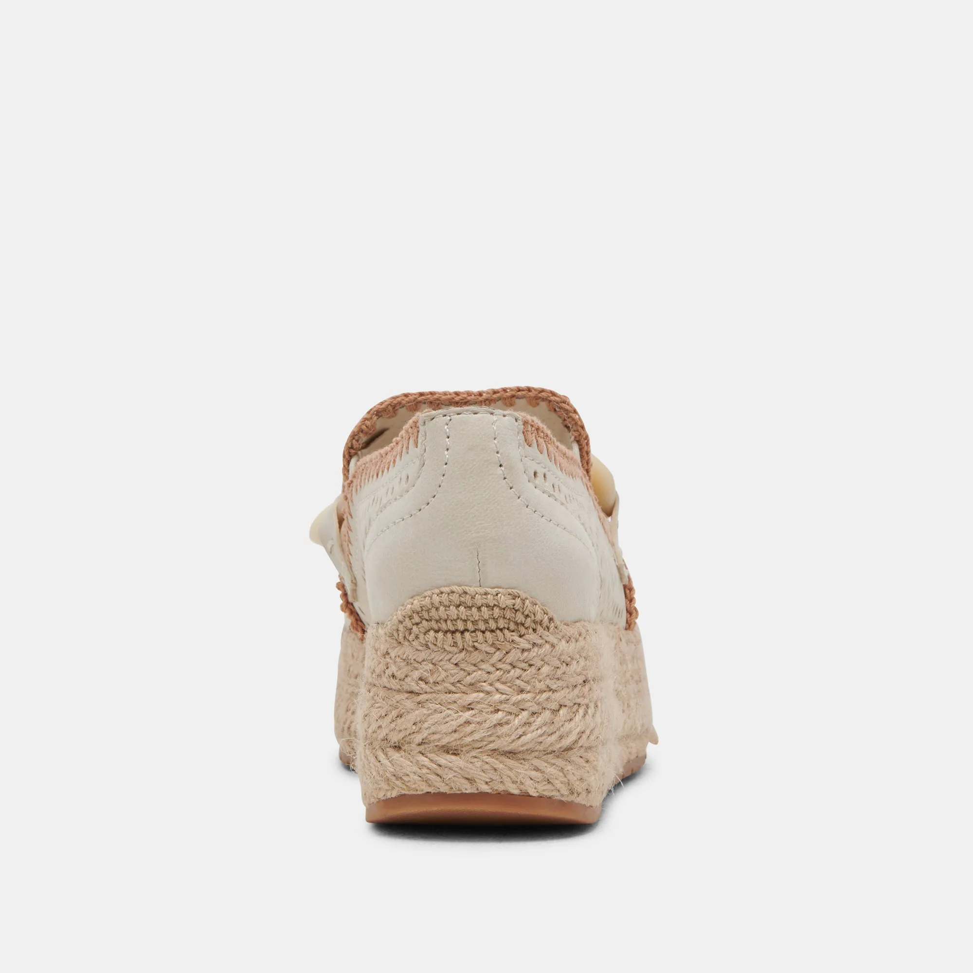 JHENEE ESPADRILLE SNEAKERS IVORY PERFORATED NUBUCK