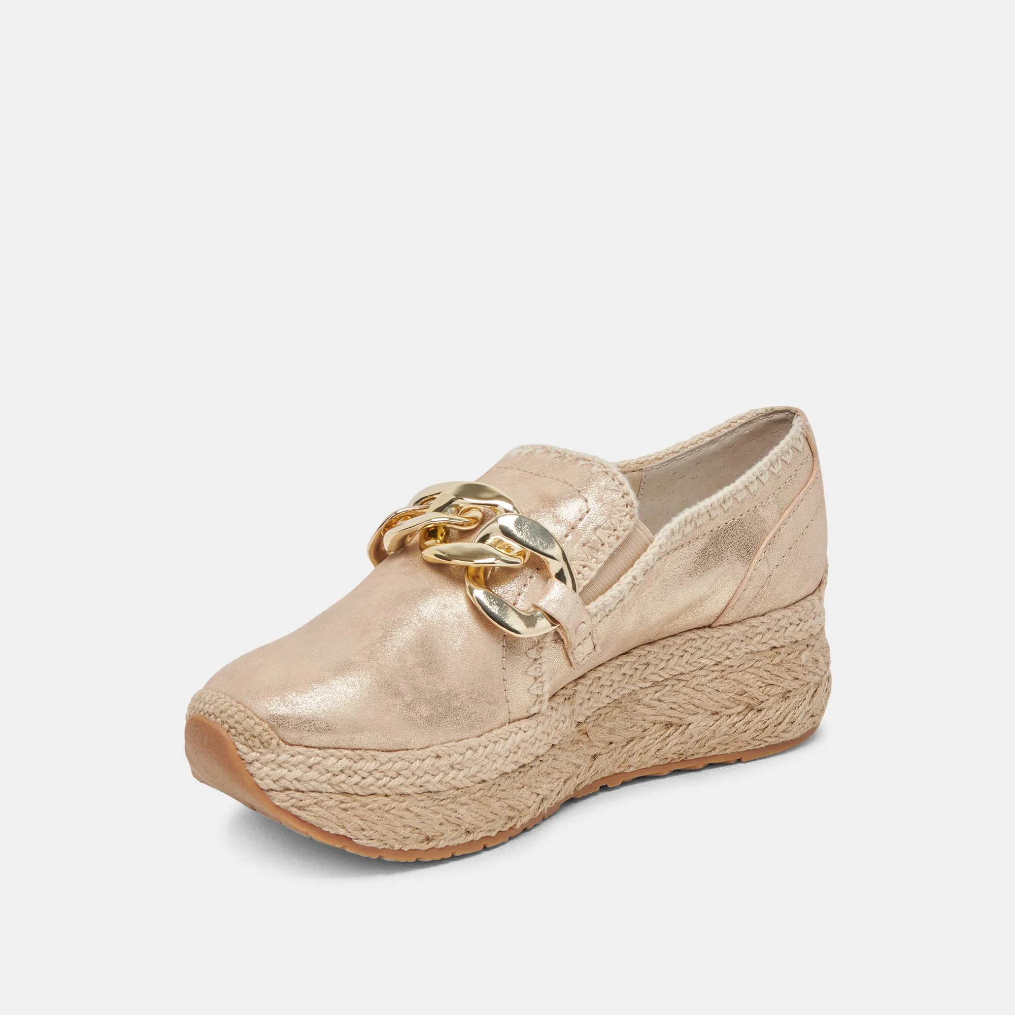 JHENEE ESPADRILLE SNEAKERS LIGHT GOLD NUBUCK