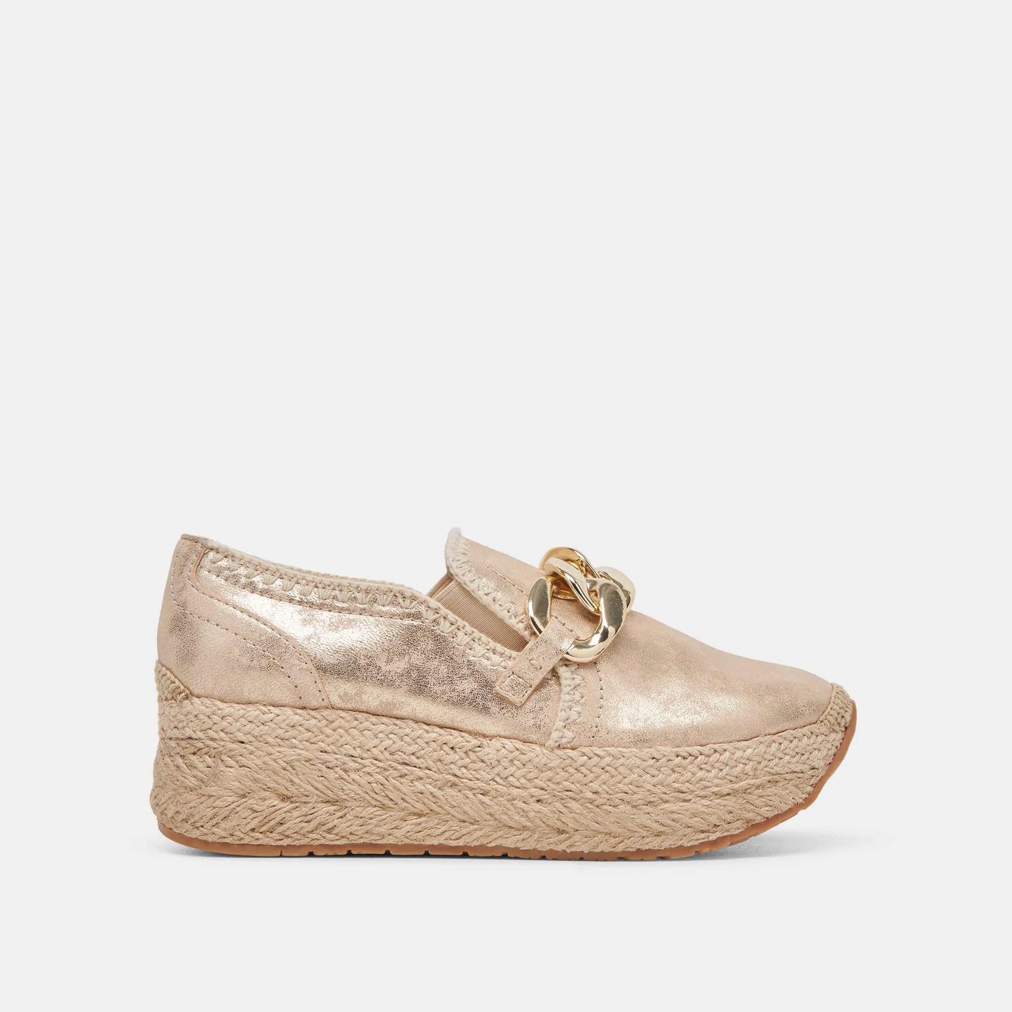 JHENEE ESPADRILLE SNEAKERS LIGHT GOLD NUBUCK