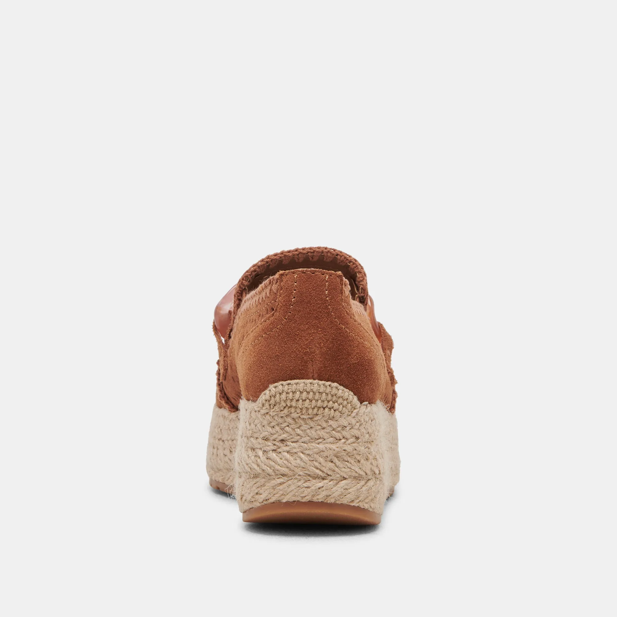 JHENEE ESPADRILLE SNEAKERS PECAN PERFORATED SUEDE