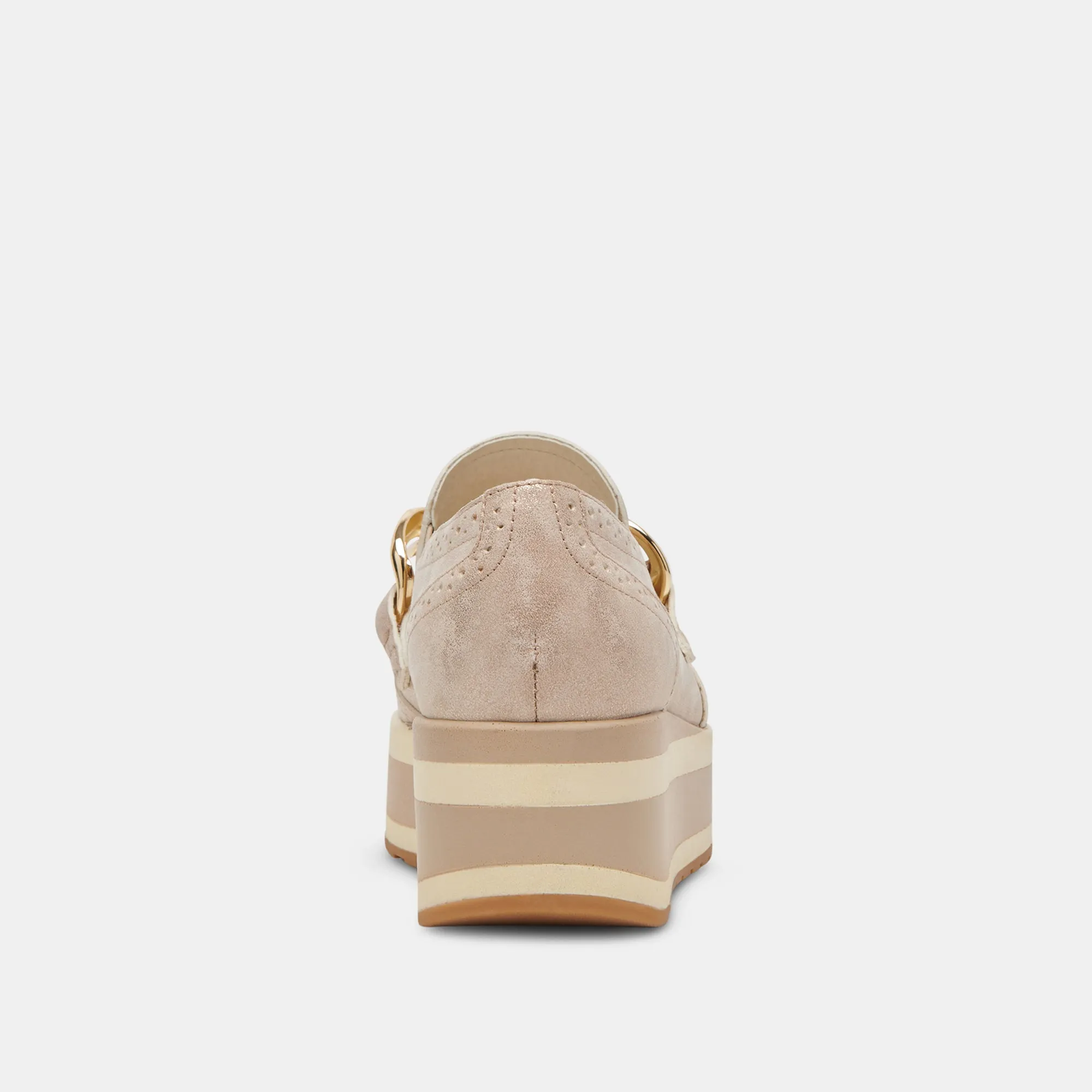 JHENEE SNEAKERS LIGHT GOLD NUBUCK