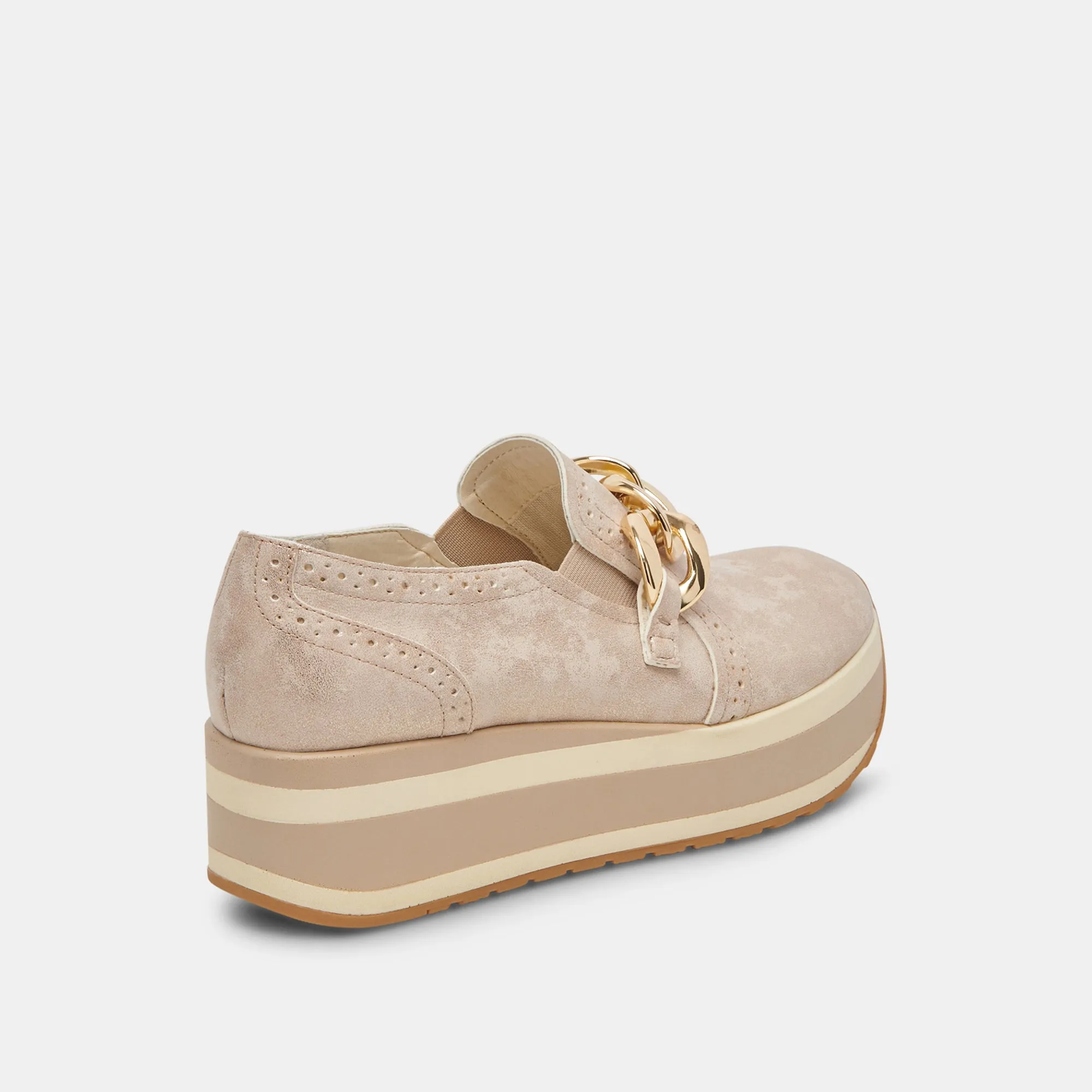 JHENEE SNEAKERS LIGHT GOLD NUBUCK