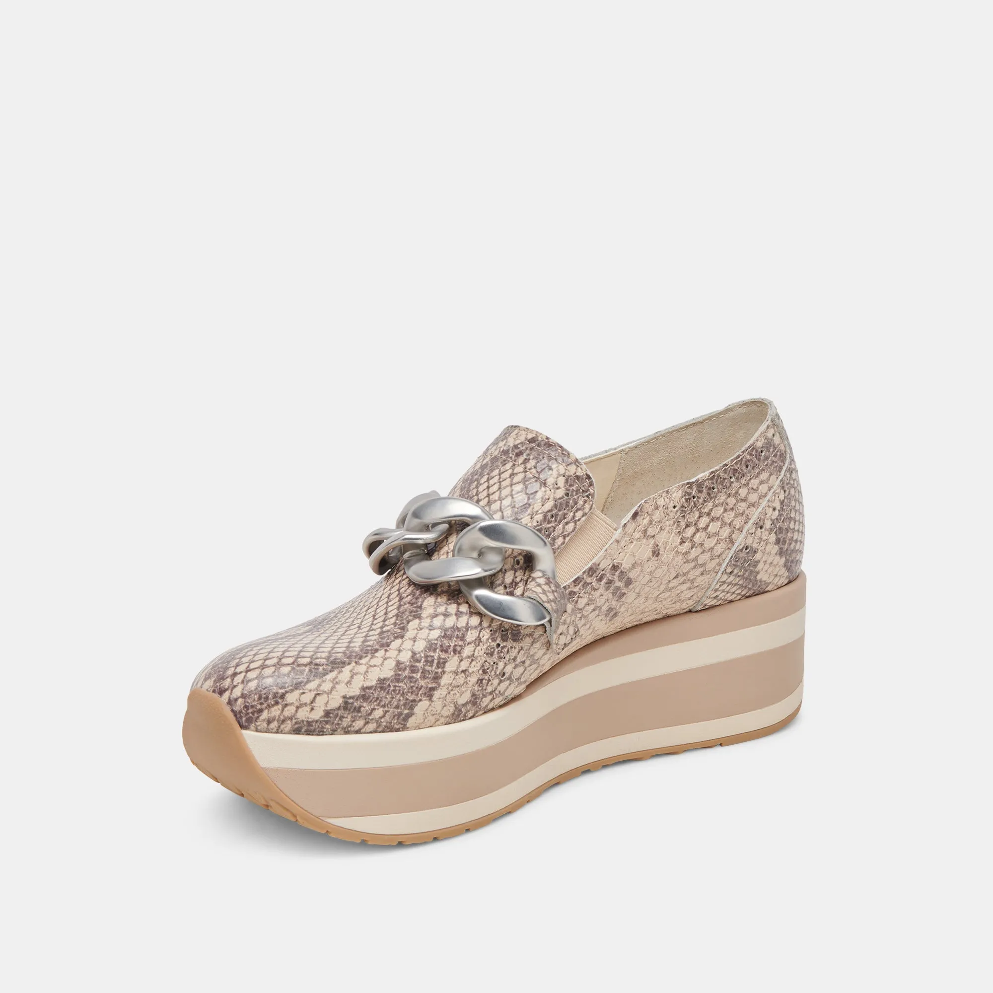 JHENEE SNEAKERS SAND SNAKE EMBOSSED