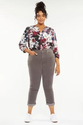 Margot Girlfriend Pants In Plus Size - Volcanic Glass