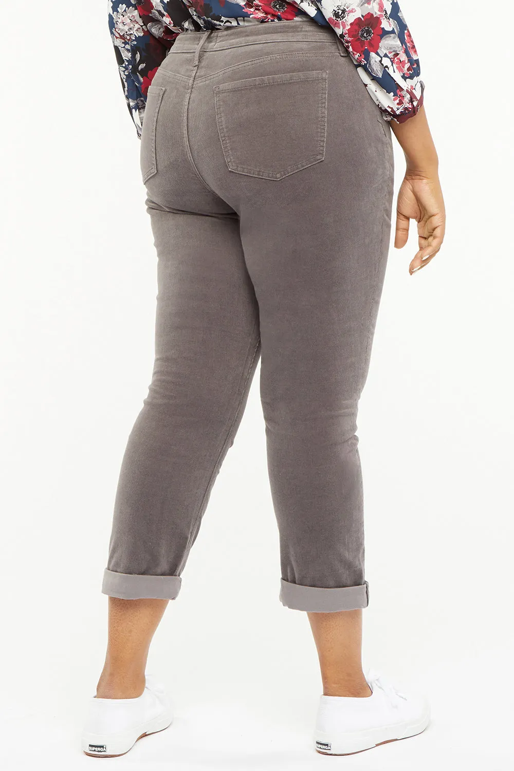 Margot Girlfriend Pants In Plus Size - Volcanic Glass