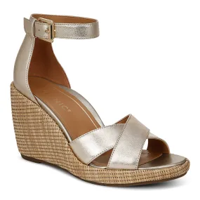 Marina Wedge Sandal Metallic