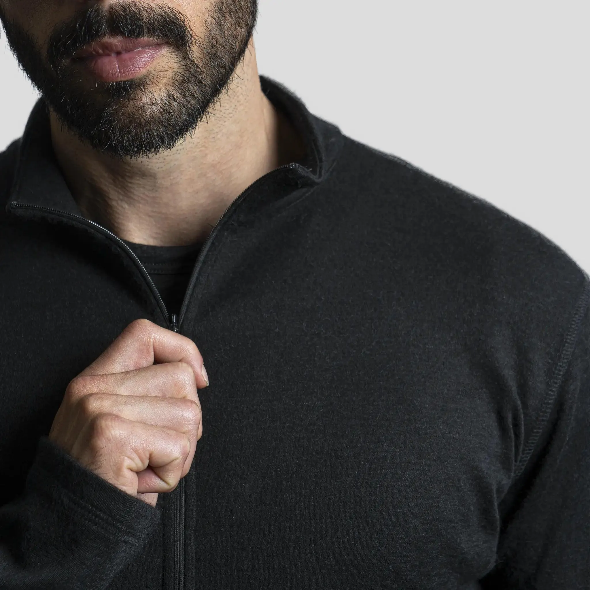 Men's Alpaca Wool Base Layer: 300 Lightweight Half-Zip