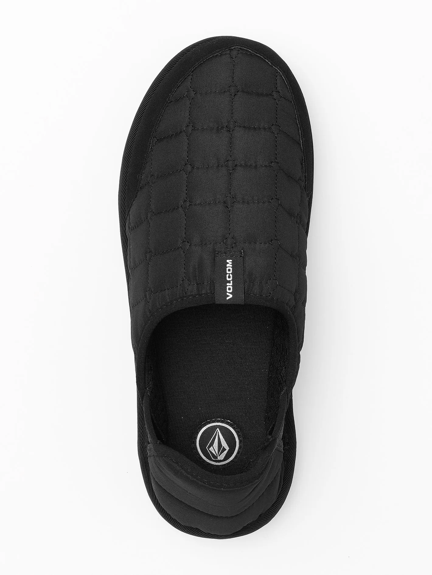 Mens Recliner Slipper - Black White