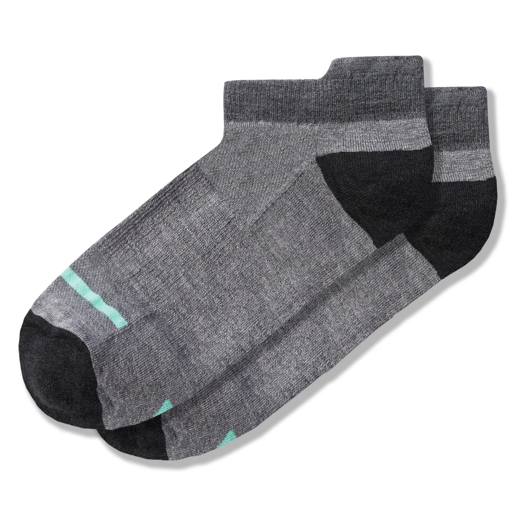 Merino Wool Low Profile Sock in Heather Gray