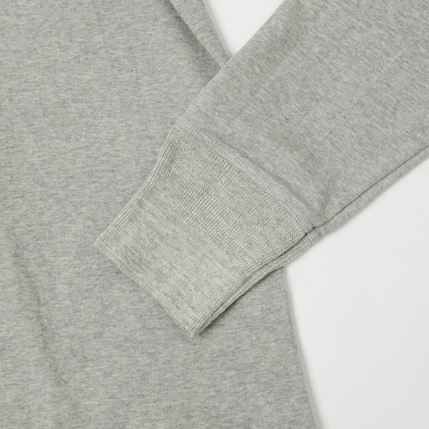 Merz b. Schwanen 206 Long Sleeve Henley - Grey Melange