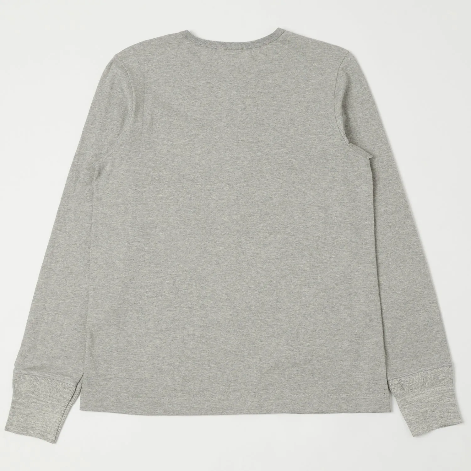 Merz b. Schwanen 206 Long Sleeve Henley - Grey Melange