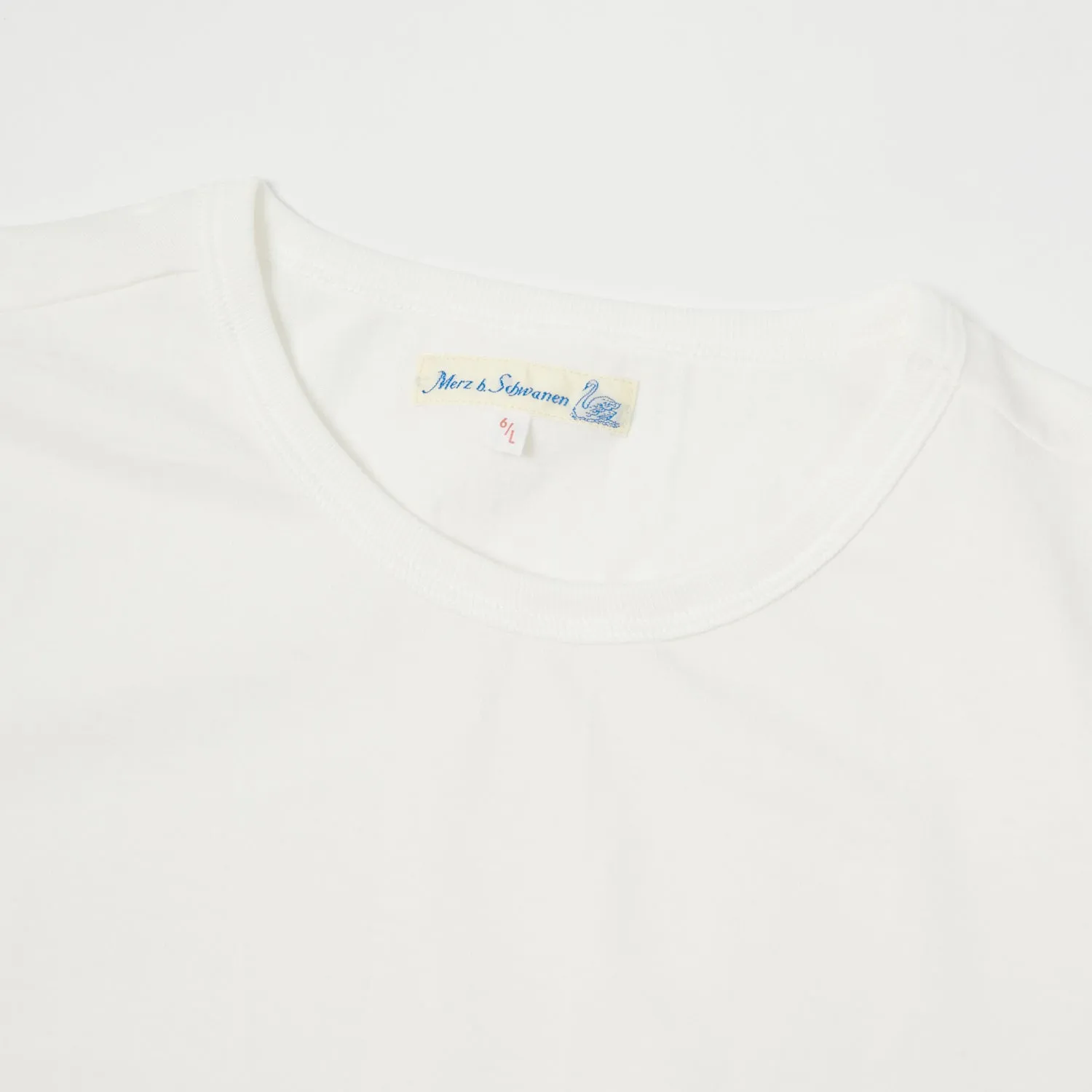 Merz b. Schwanen 215 Classic Crew Neck Tee - White