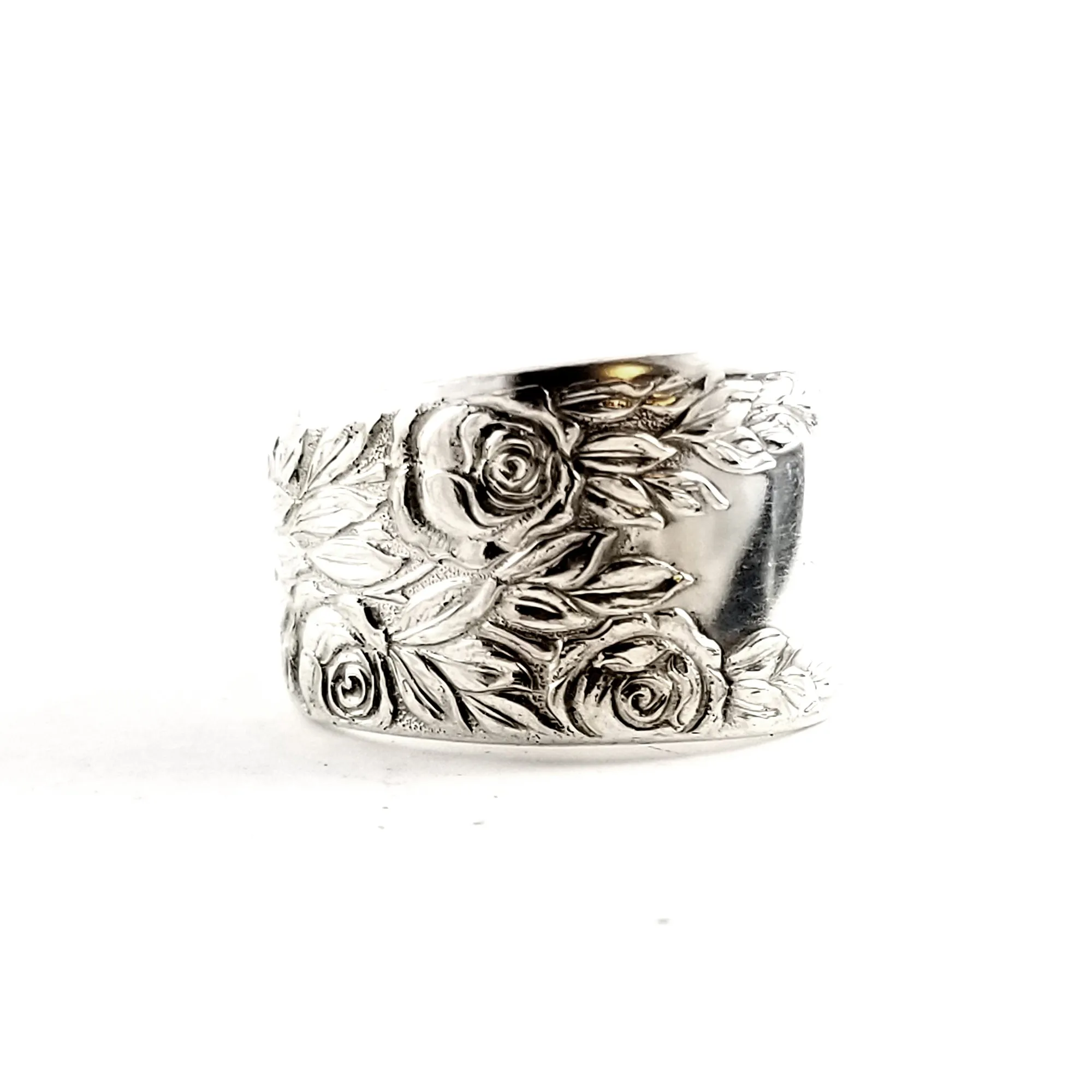 National Rose & Leaf Spoon Ring