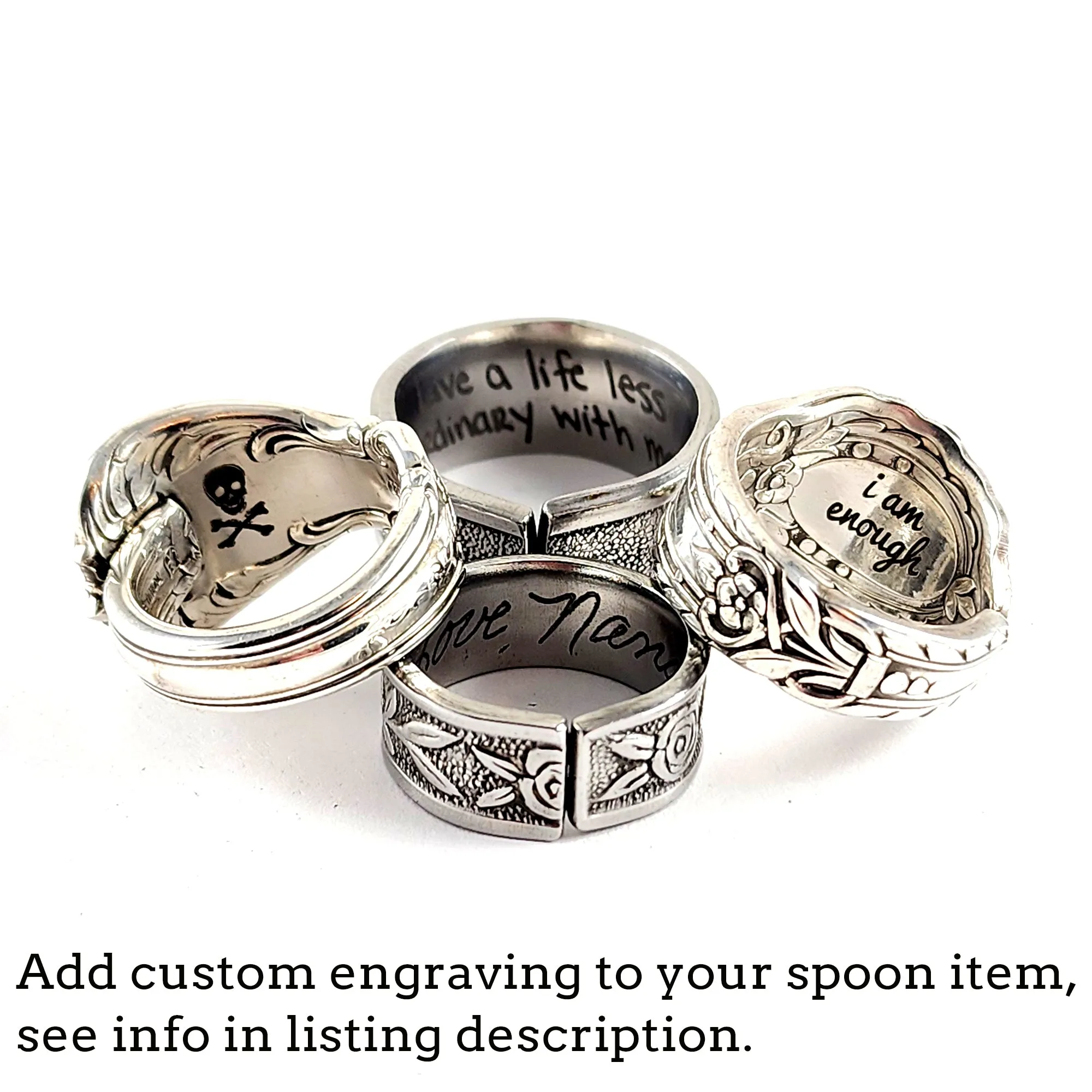 National Rose & Leaf Spoon Ring