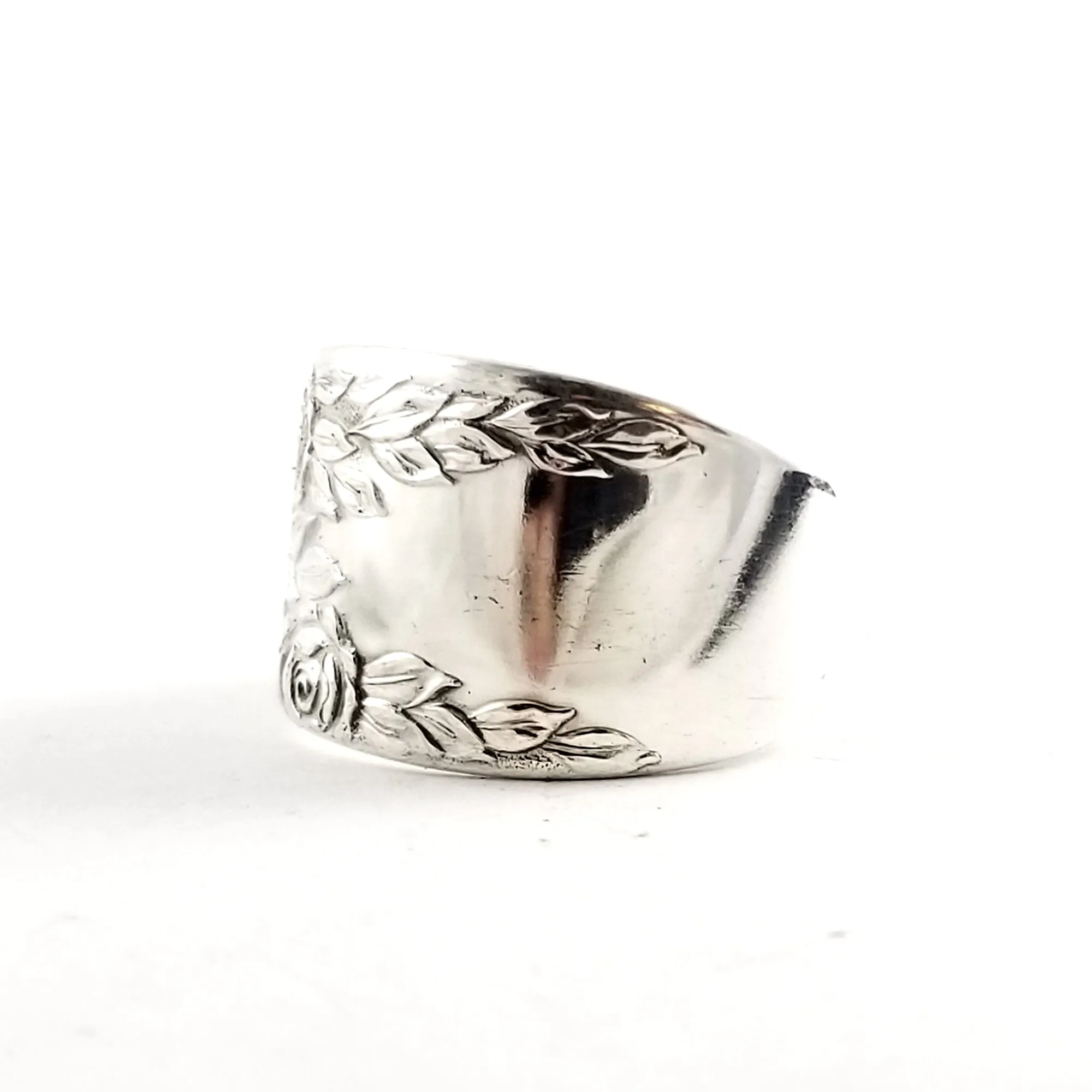 National Rose & Leaf Spoon Ring