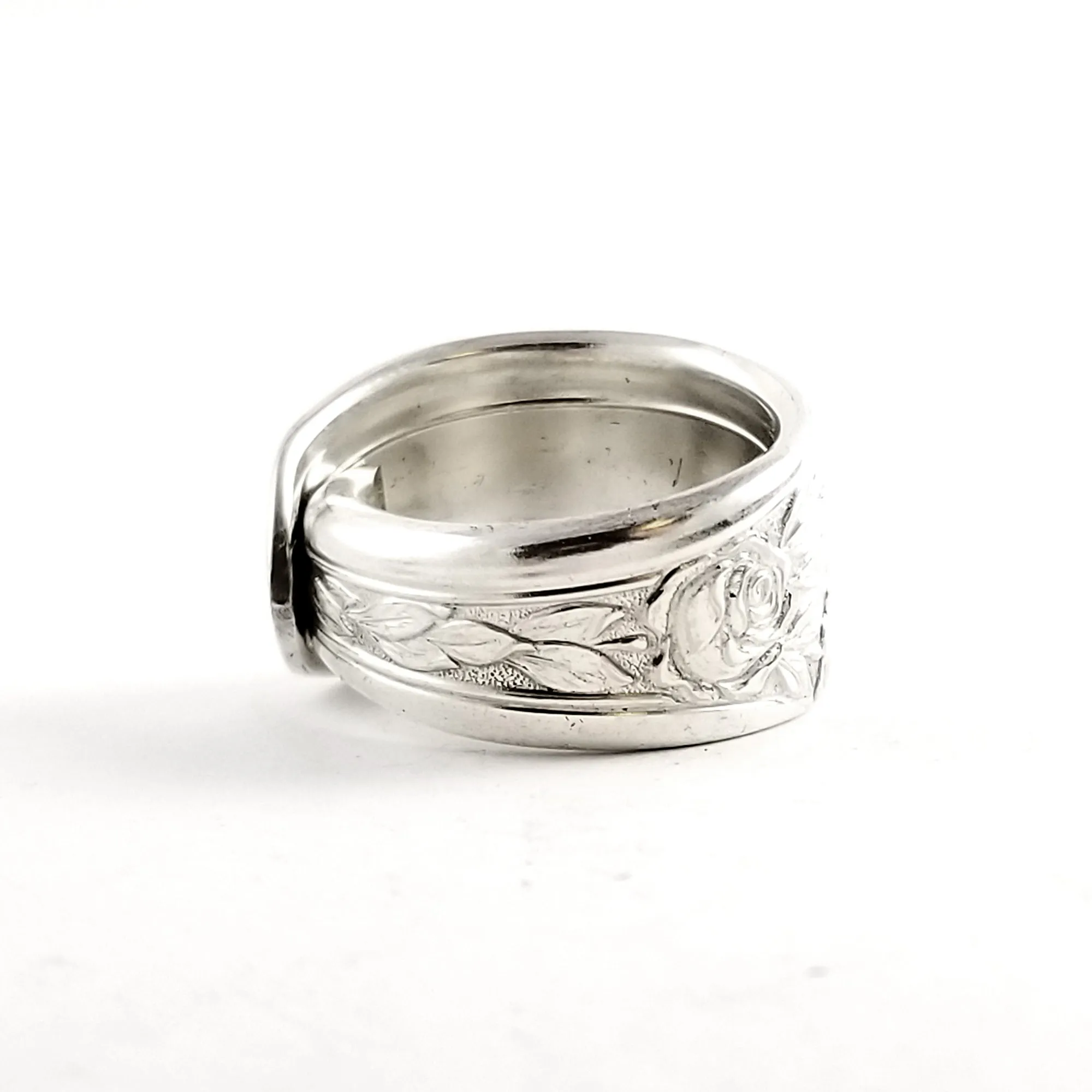 National Rose & Leaf Spoon Ring