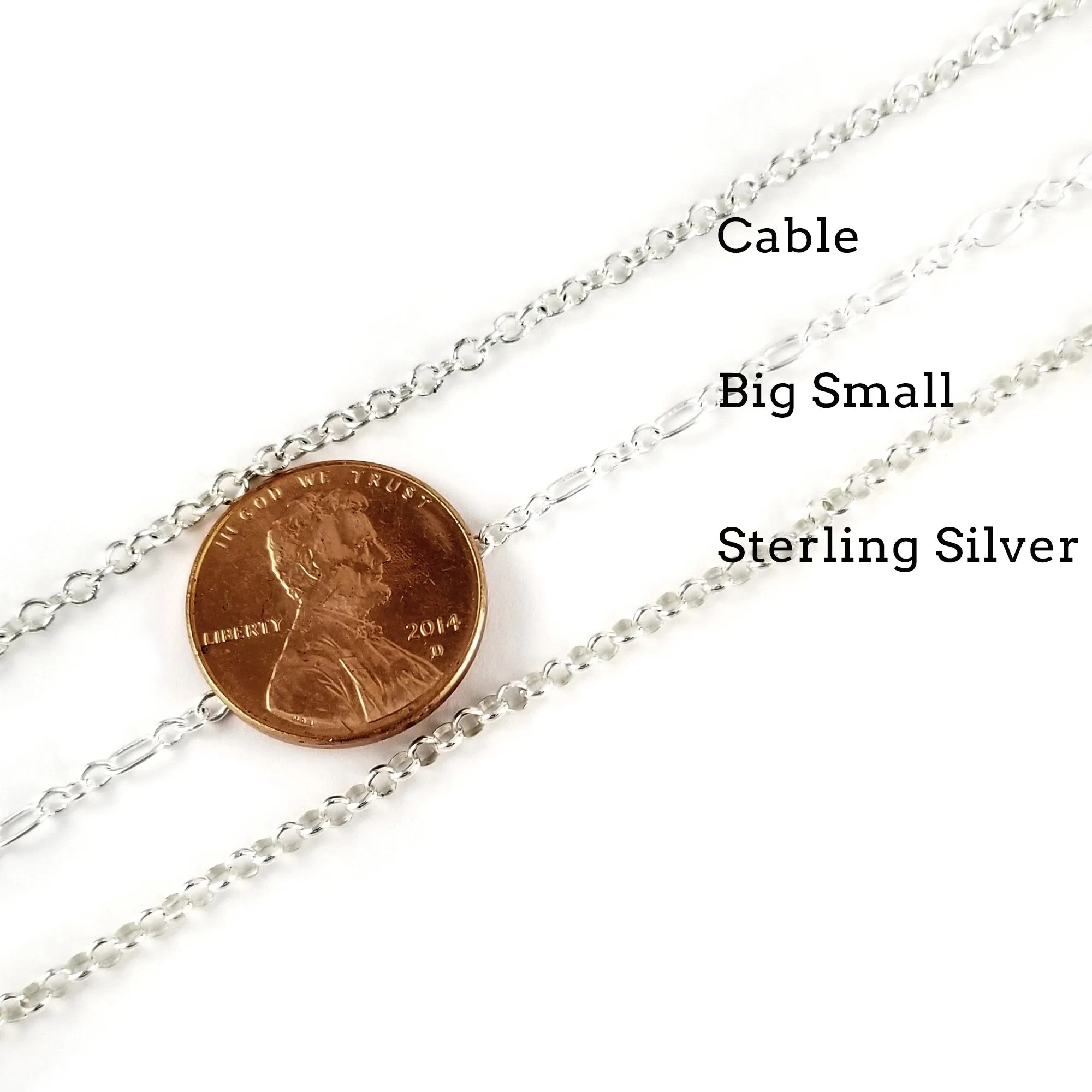 National Silver Narcissus Vertical Spoon Bar Necklace