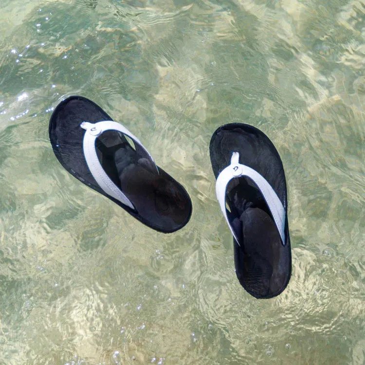 OluKai Ohana Sandal - White / Black