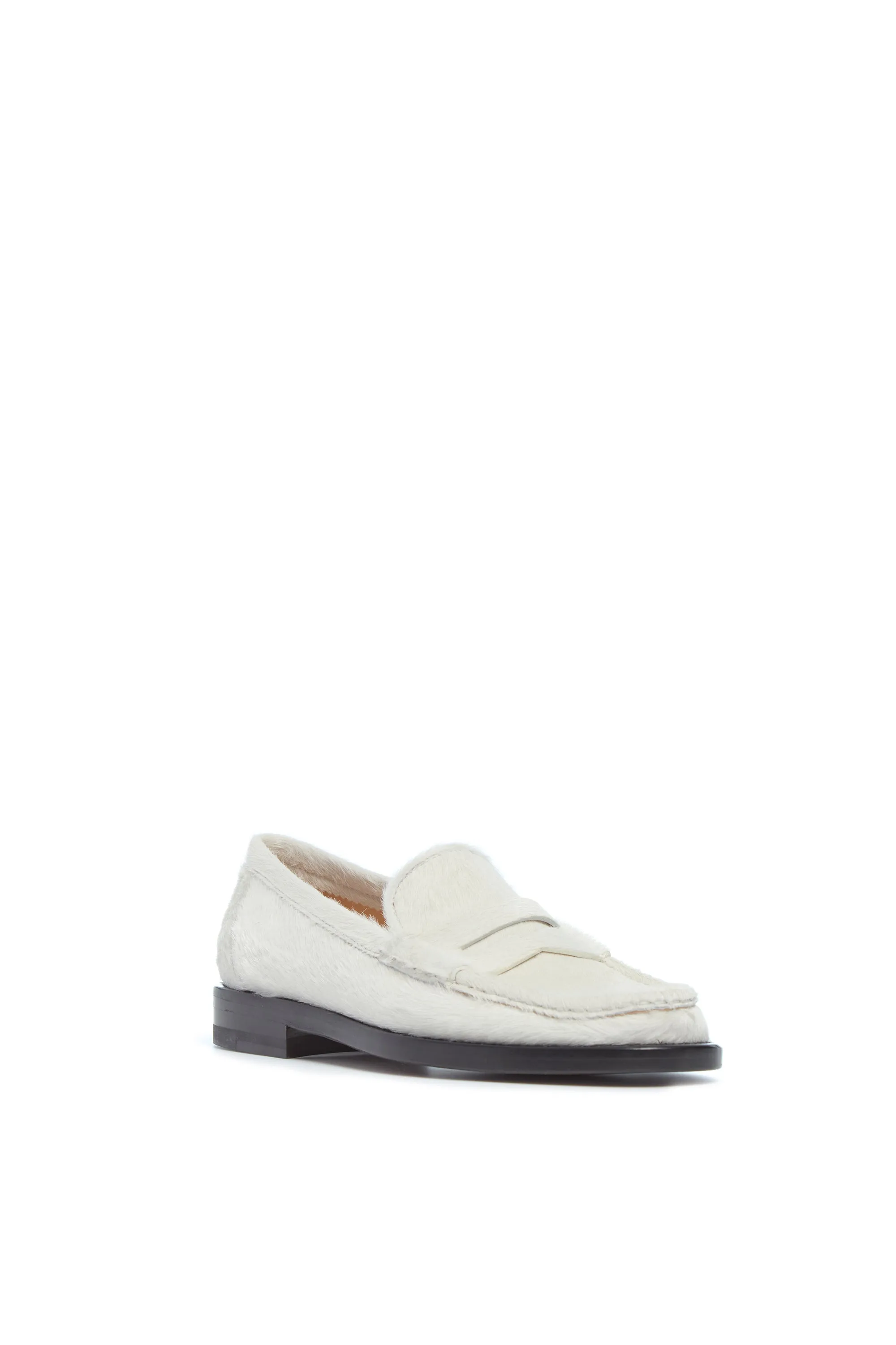 Pierre Loafer in Ivory Pony Hair