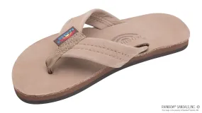 Rainbow Sandals Kids - Premier Leather Single Layer - 1" Strap - Dark Brown