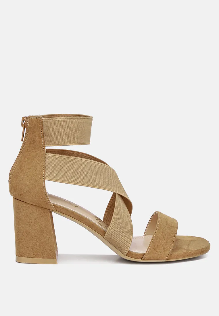 Recycled Micro Suede Block Sandals By Ruw