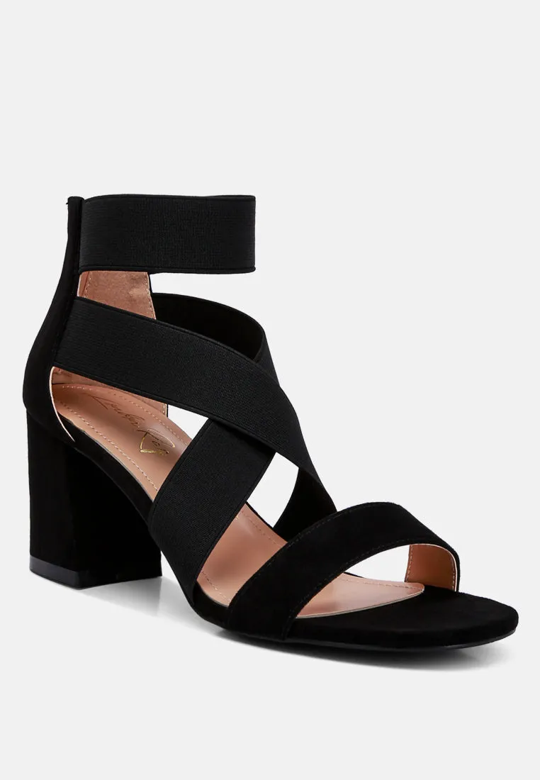 Recycled Micro Suede Block Sandals By Ruw