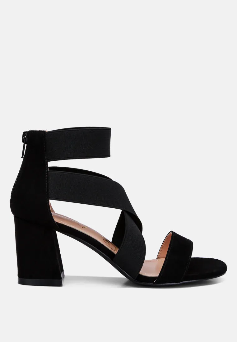 Recycled Micro Suede Block Sandals By Ruw