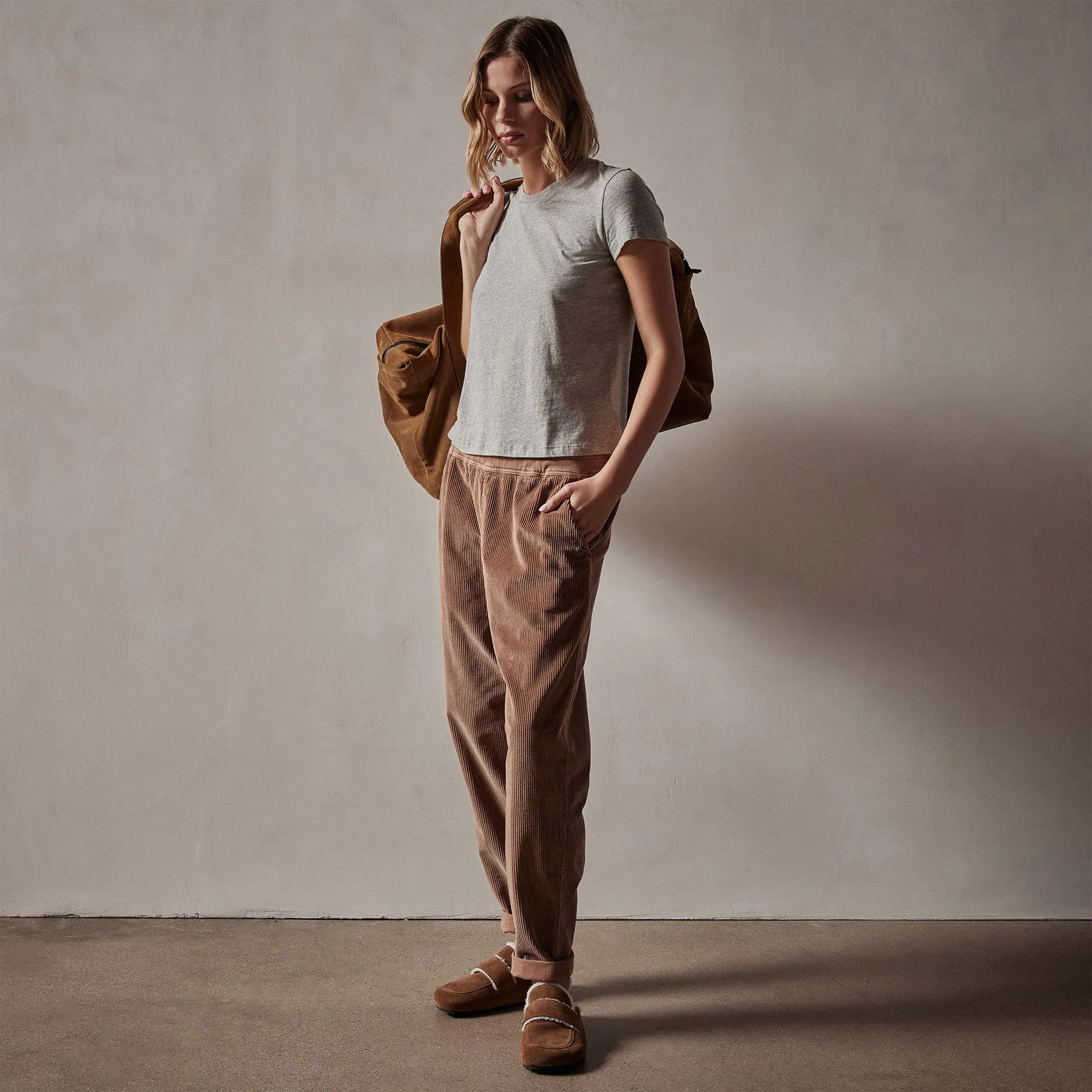 Relaxed Fit Corduroy Pant - Chestnut Pigment