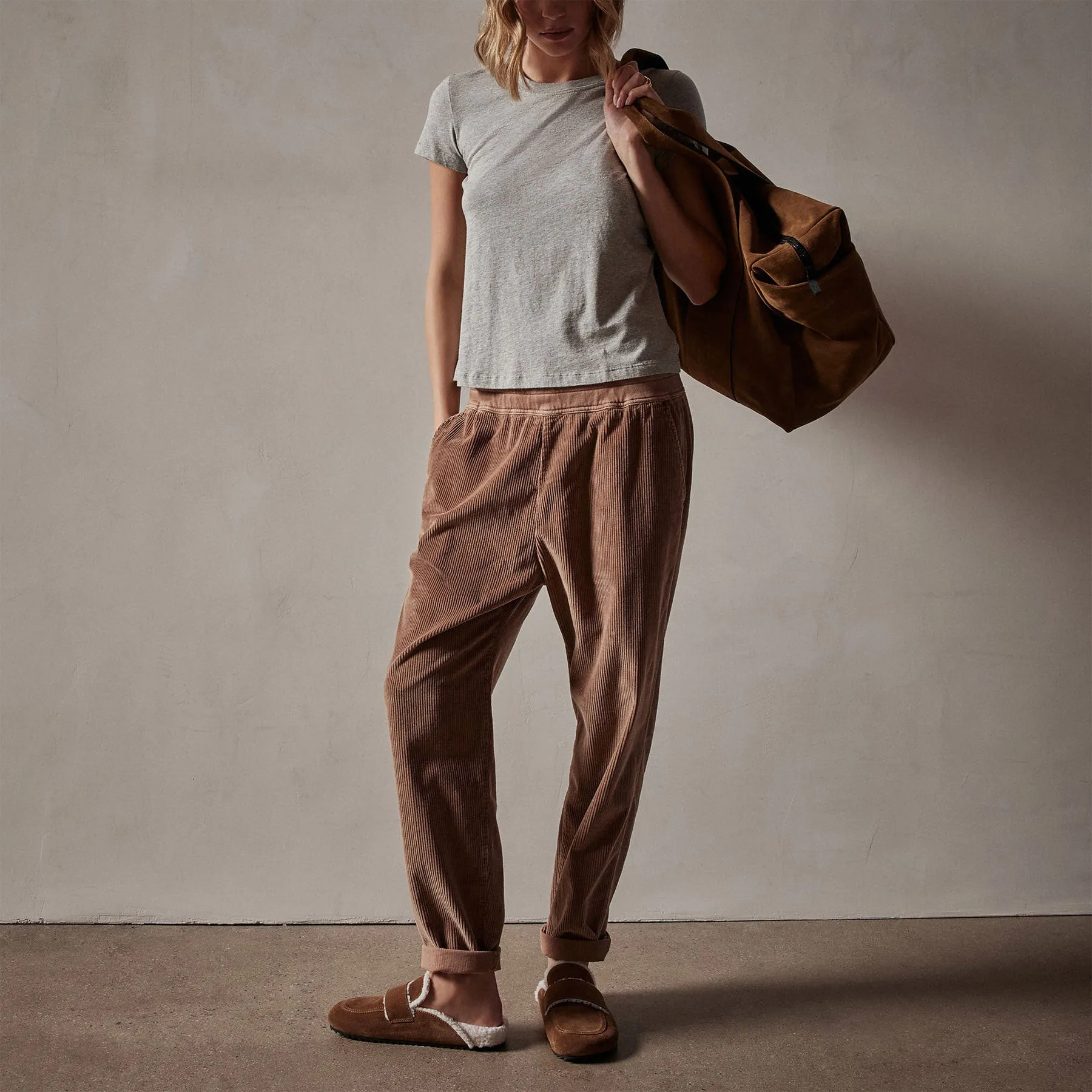 Relaxed Fit Corduroy Pant - Chestnut Pigment