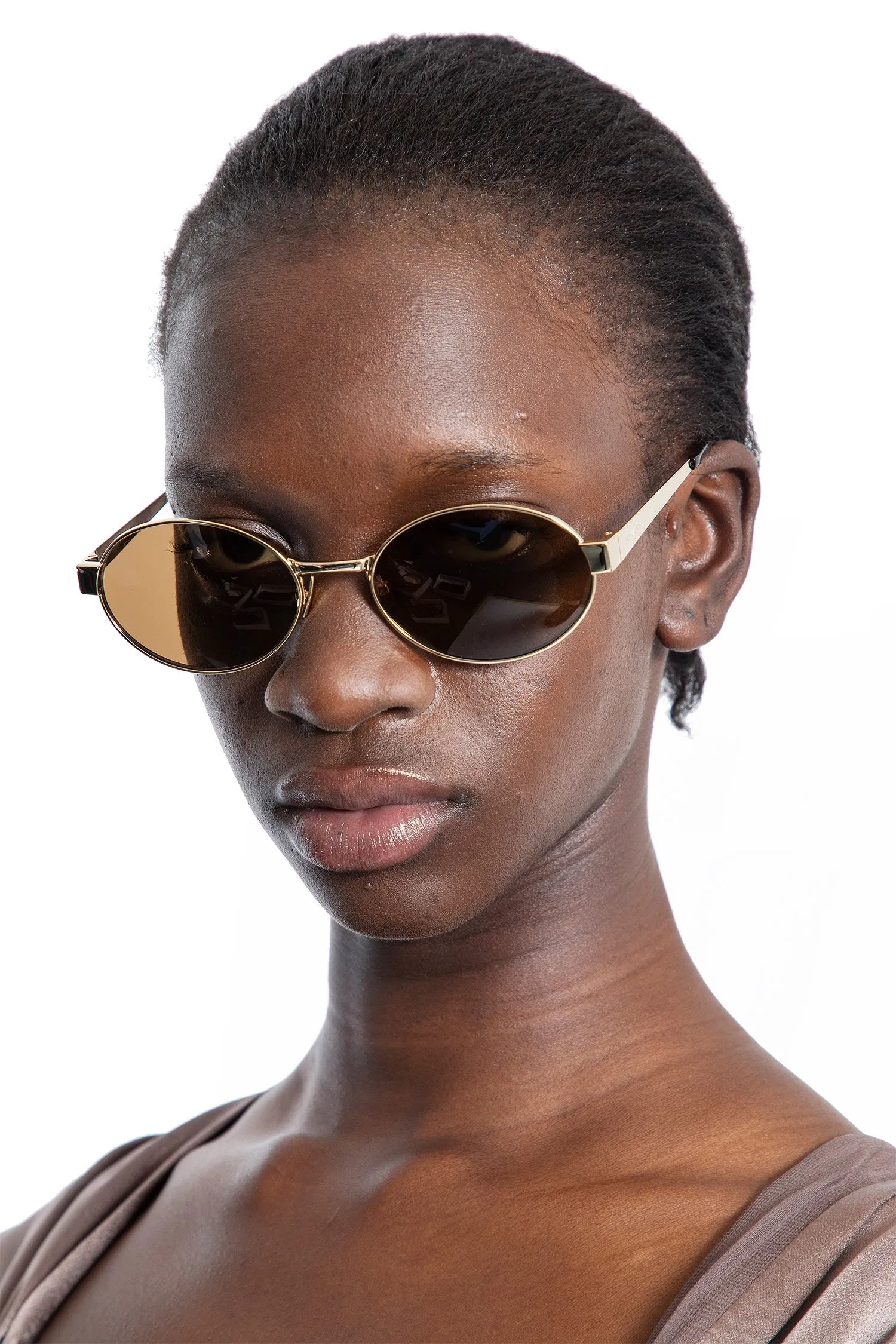 SAINT LAURENT WOMAN GOLD EYEWEAR