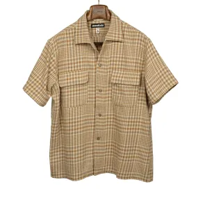 Short sleeve 50s Milano relaxed shirt in Nicole Plaid cotton