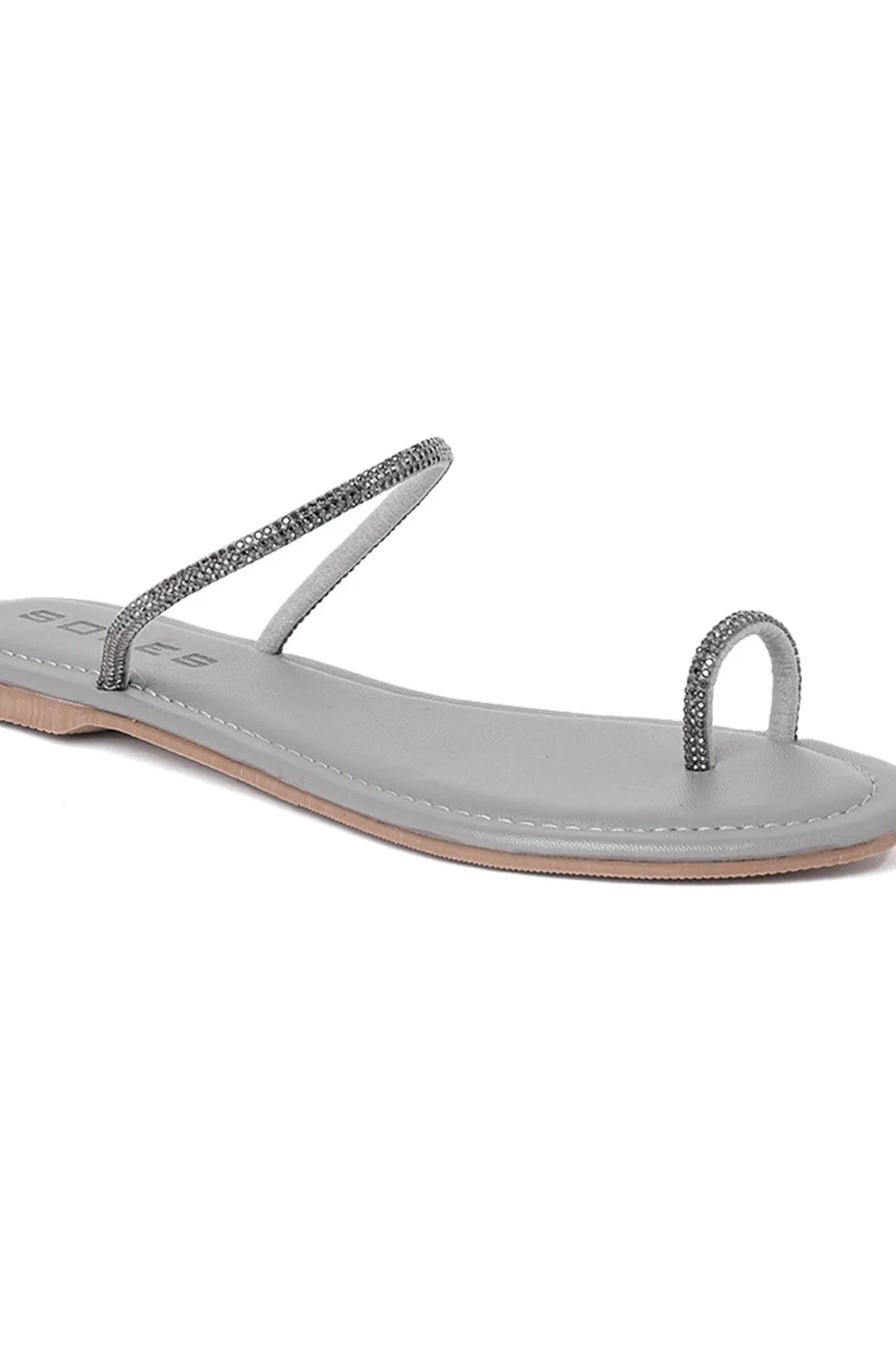 SOLES Sworoski Double Strapped Flats