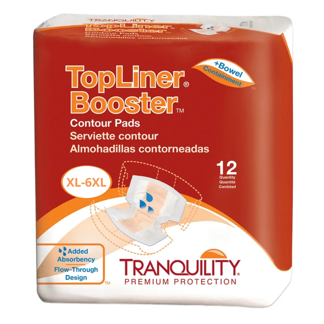 Tranquility TopLiner Super-Plus Contour Booster-Pads