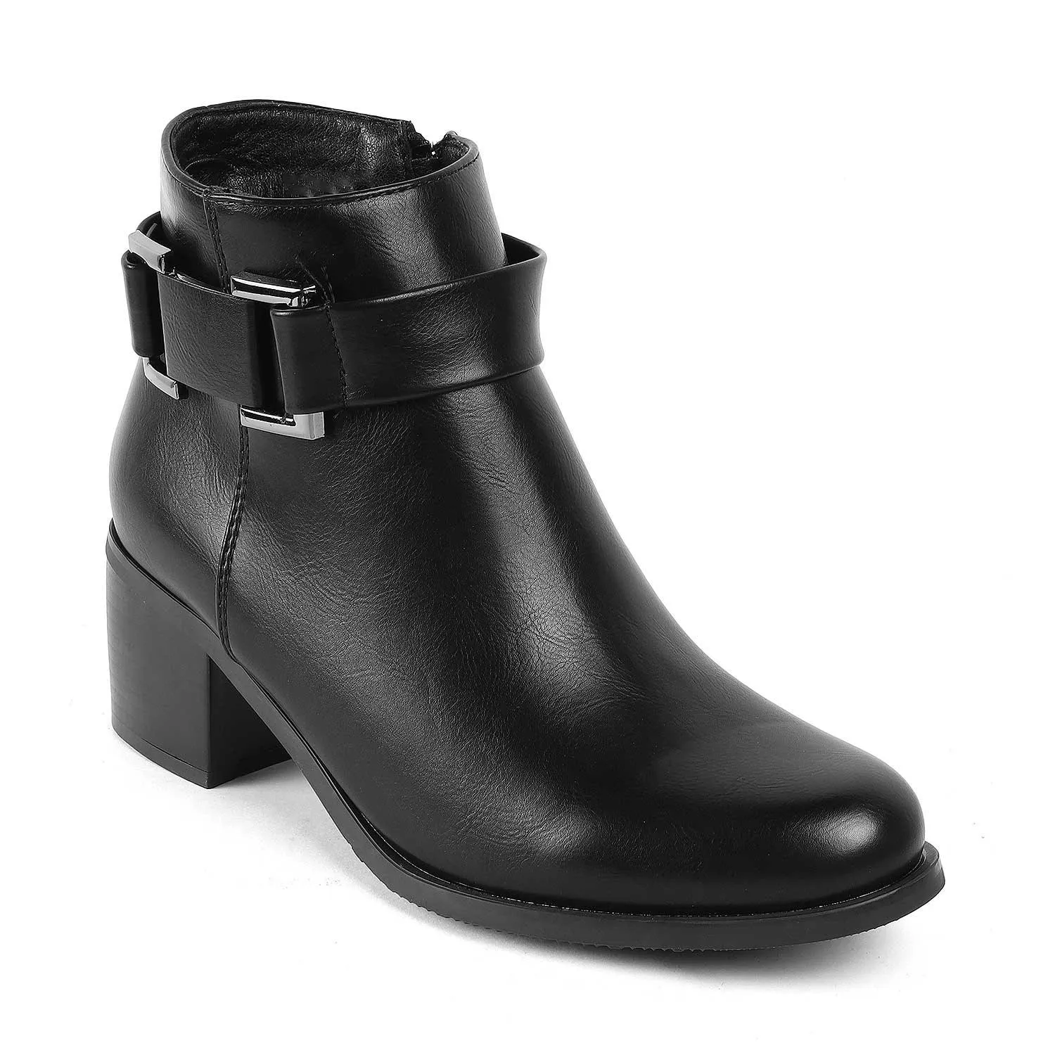 Tresmode Geneve Black Women's Ankle-length Boots