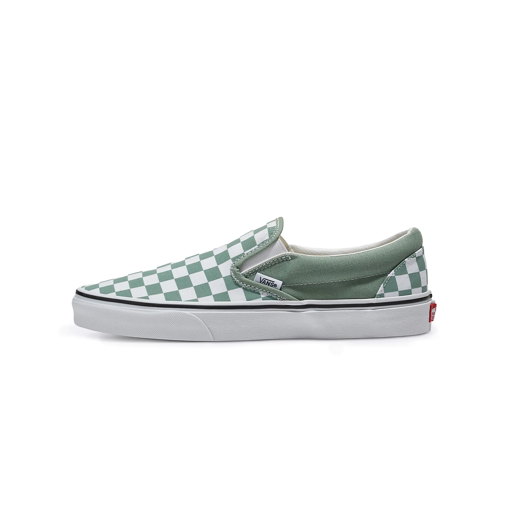 Vans Classic Slip On Color Theory Checkerboard - Iceberg Green