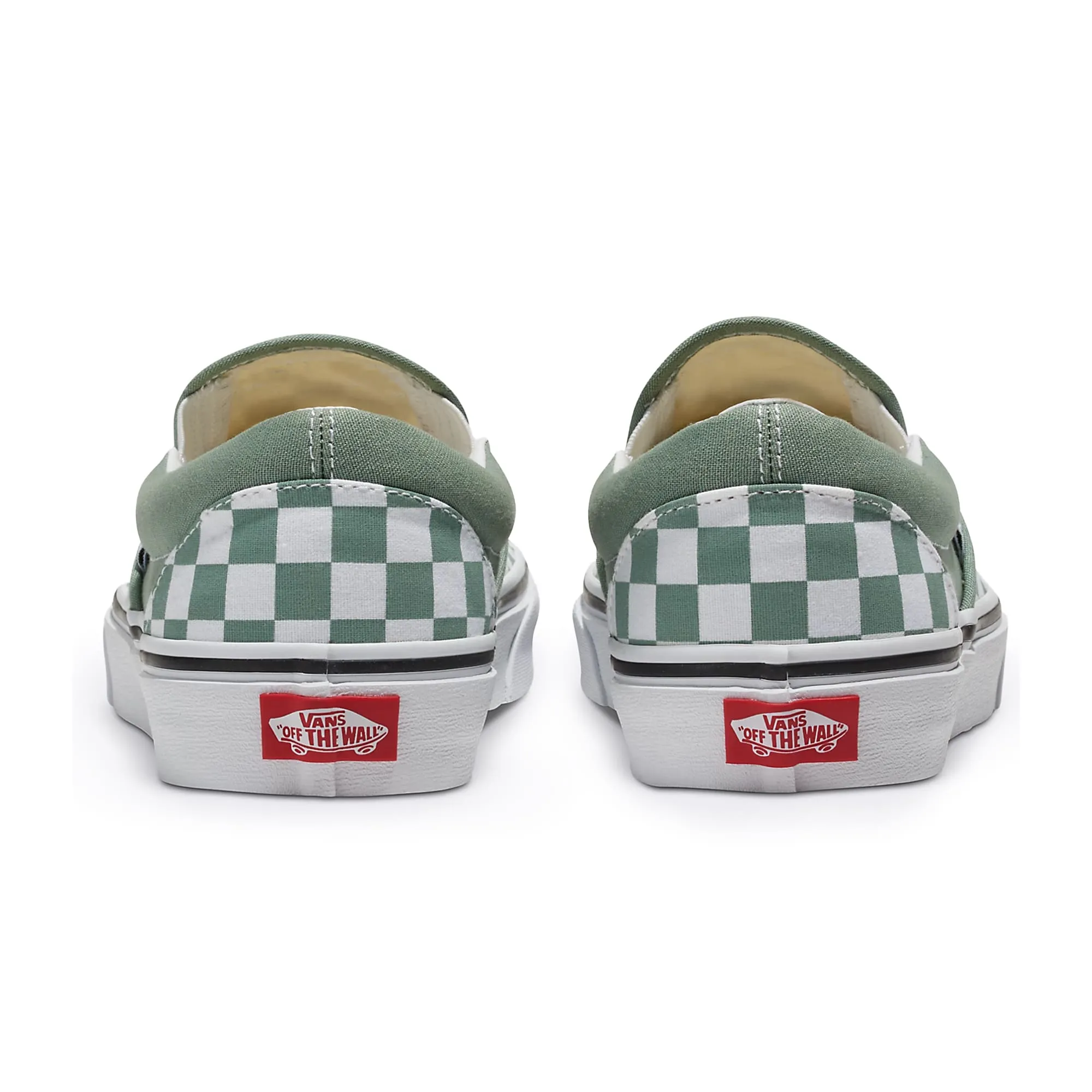 Vans Classic Slip On Color Theory Checkerboard - Iceberg Green