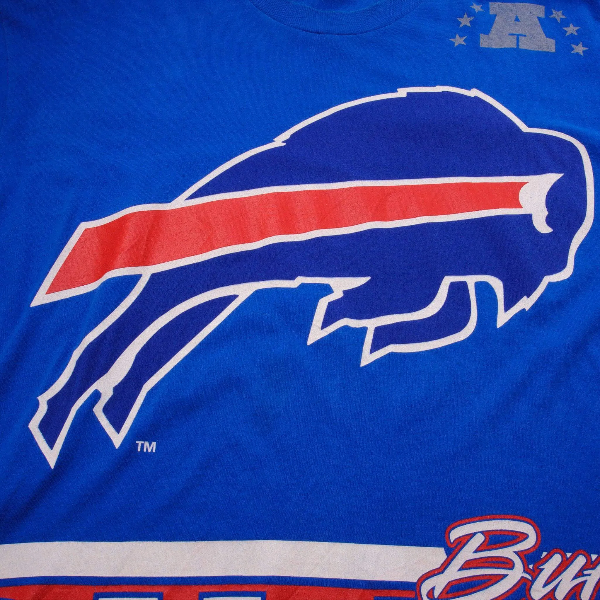 VINTAGE ALL OVER PRINT NFL BUFFALO BILLS TEE SHIRT 1994 SIZE XL MADE IN USA