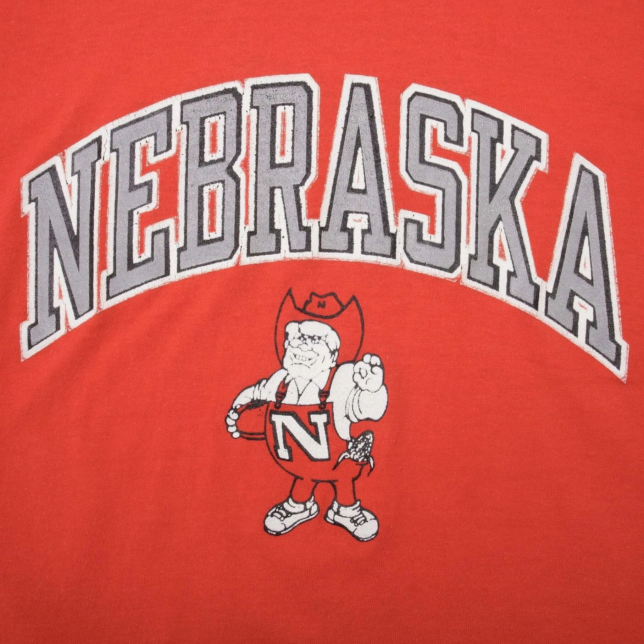 VINTAGE CHAMPION NCAA NEBRASKA HUSKERS 1980S TEE SHIRT MEDIUM MADE IN USA