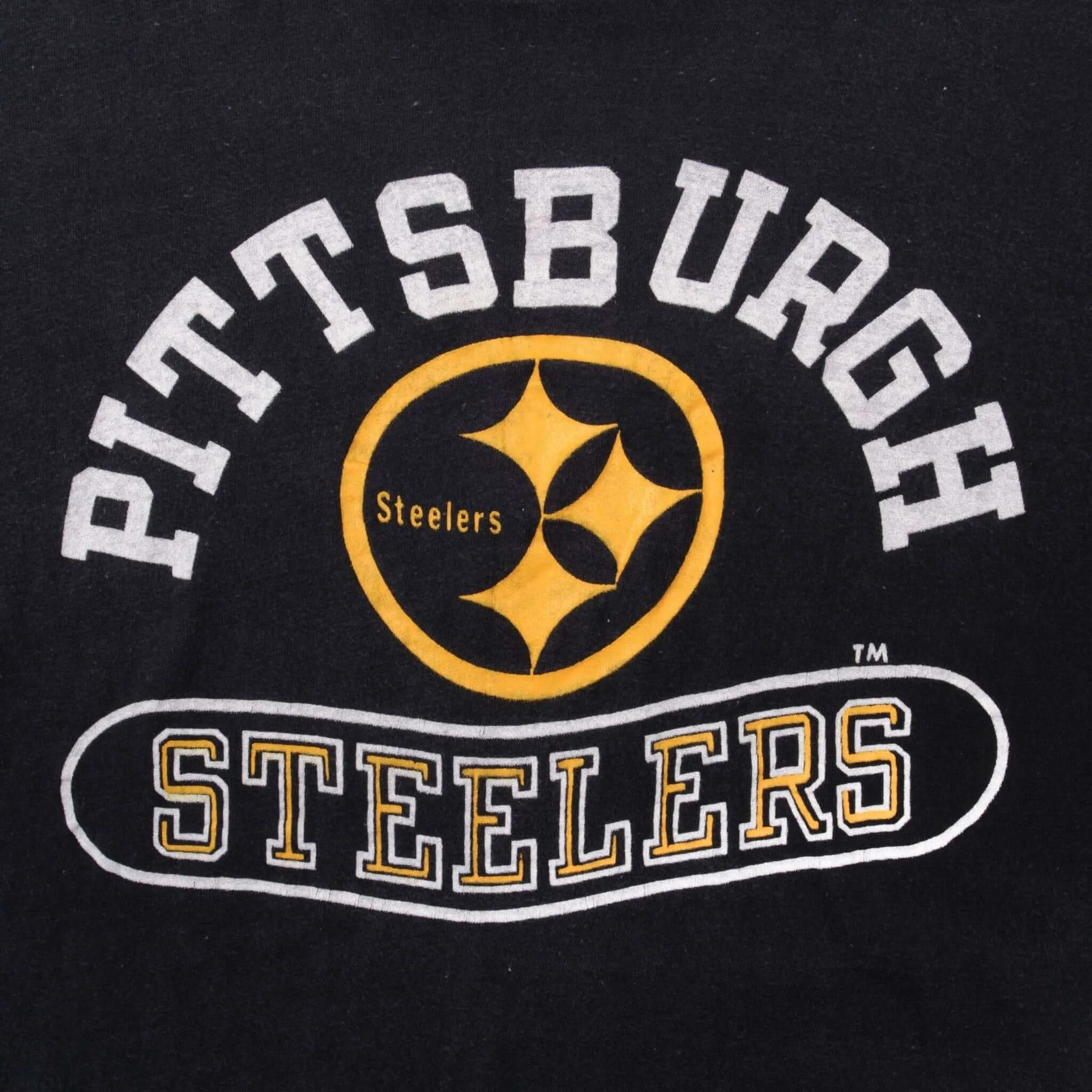 VINTAGE CHAMPION NFL PITTSBURGH STEELERS TEE SHIRT 1980S LARGE MADE IN USA