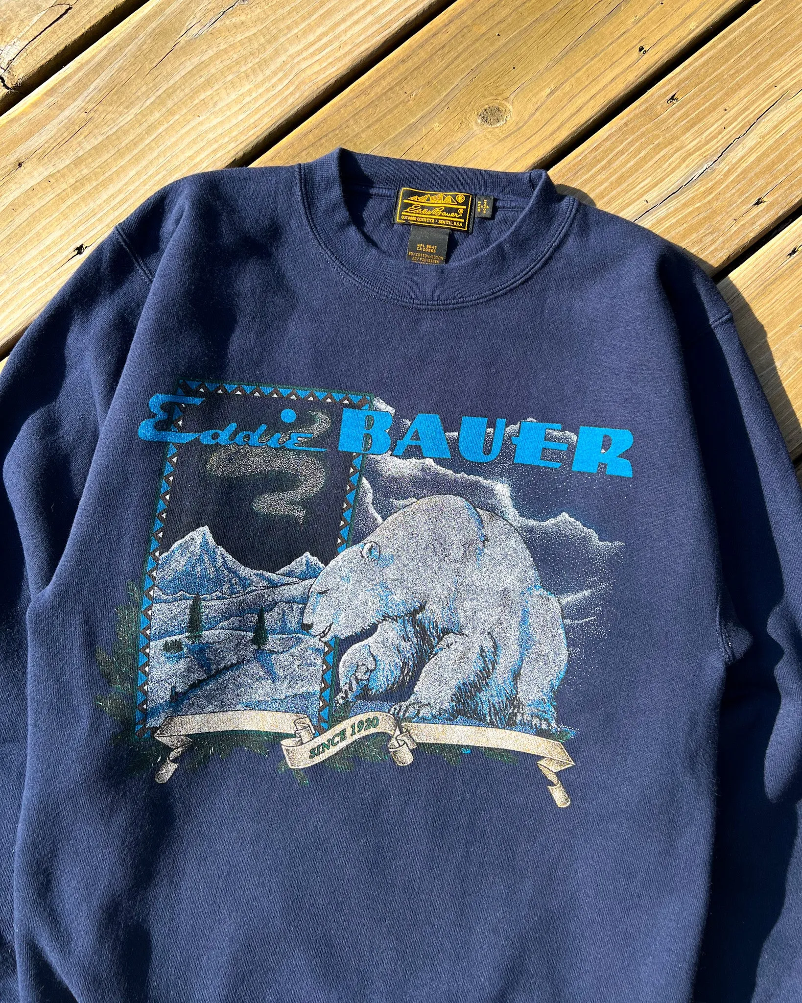 Vintage Eddie Bauer Polar Bear Crewneck