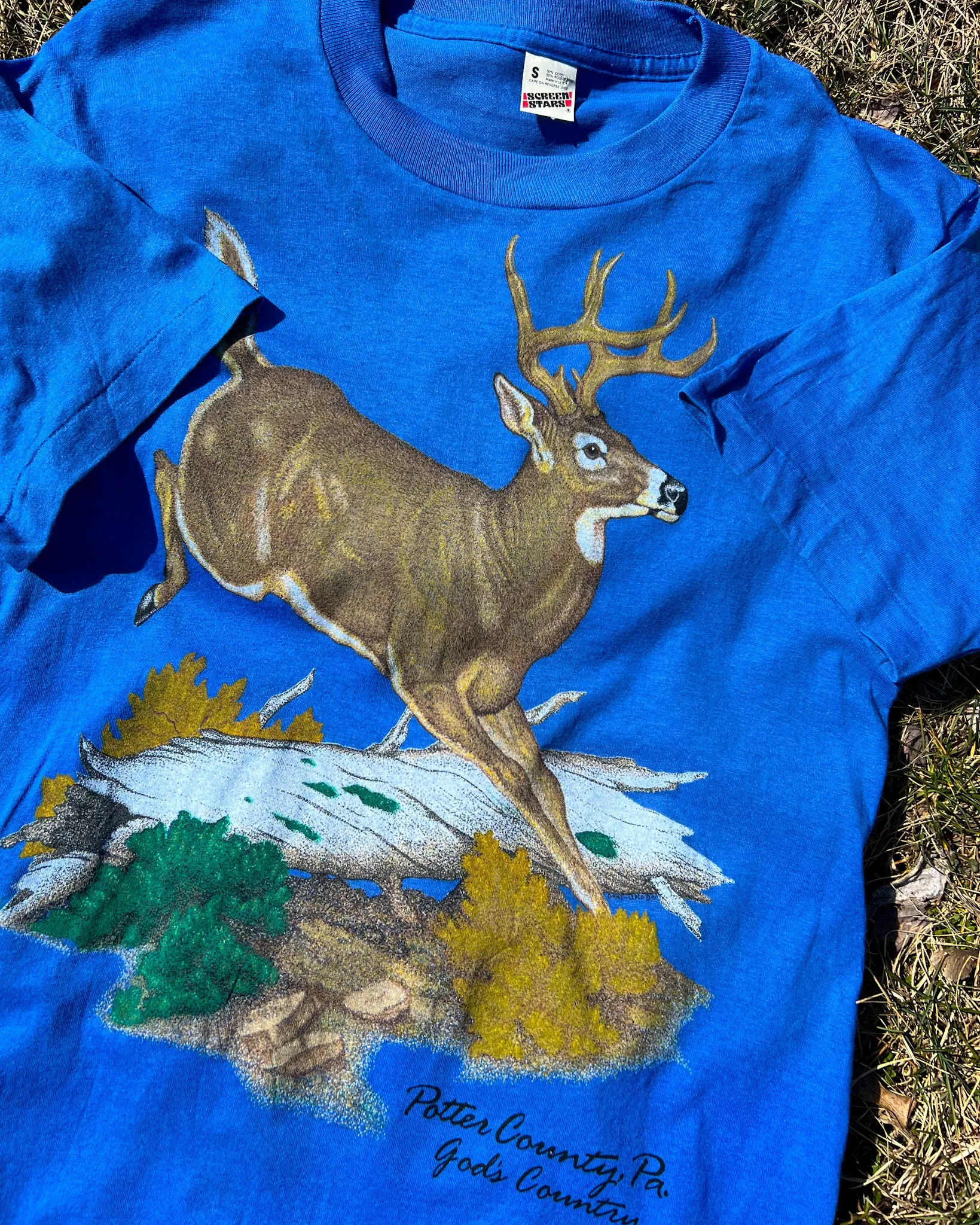 Vintage Jumping Deer 80s T-Shirt